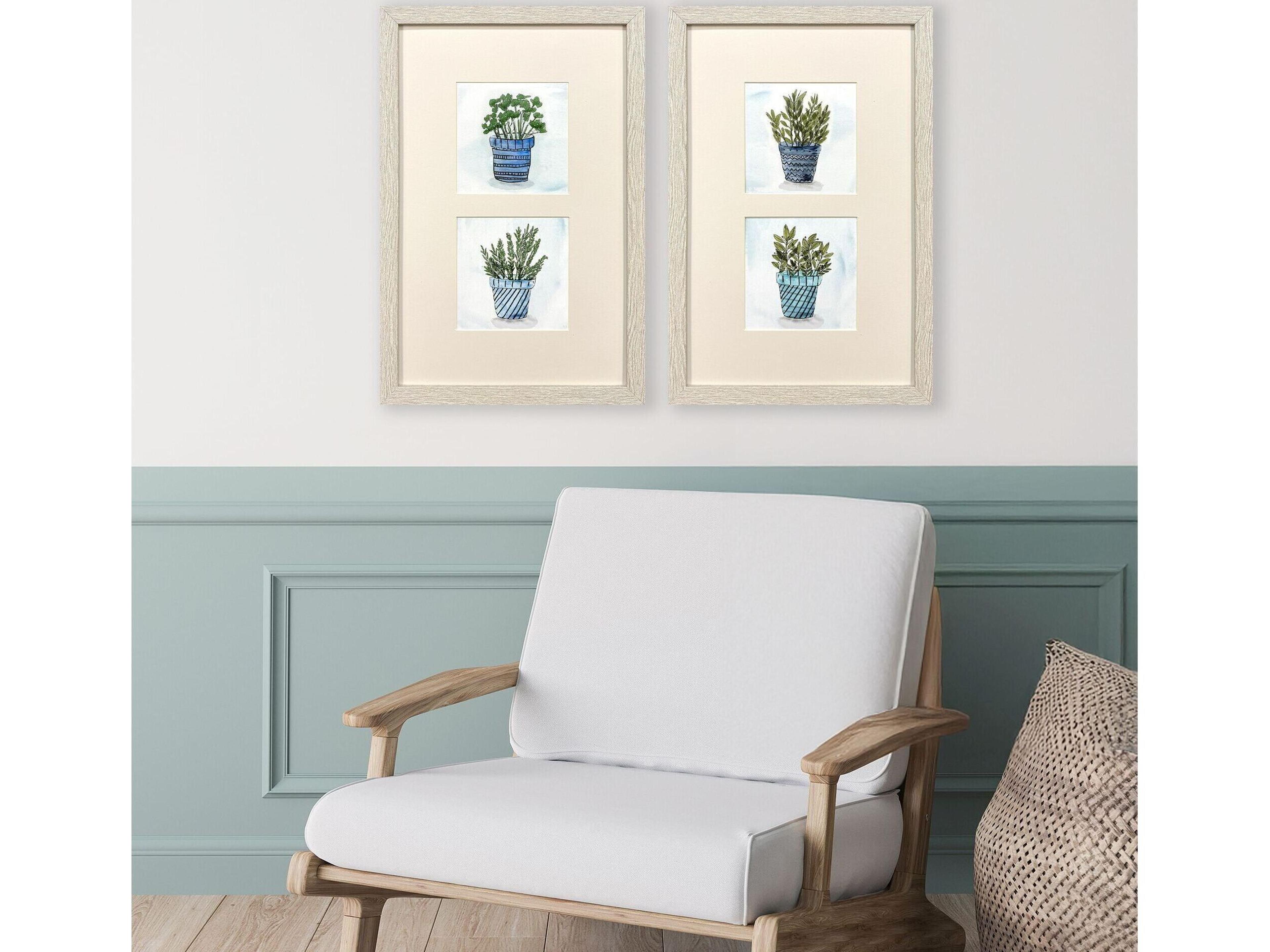 Paragon Pot of Herbs Framed Art - Set of 2