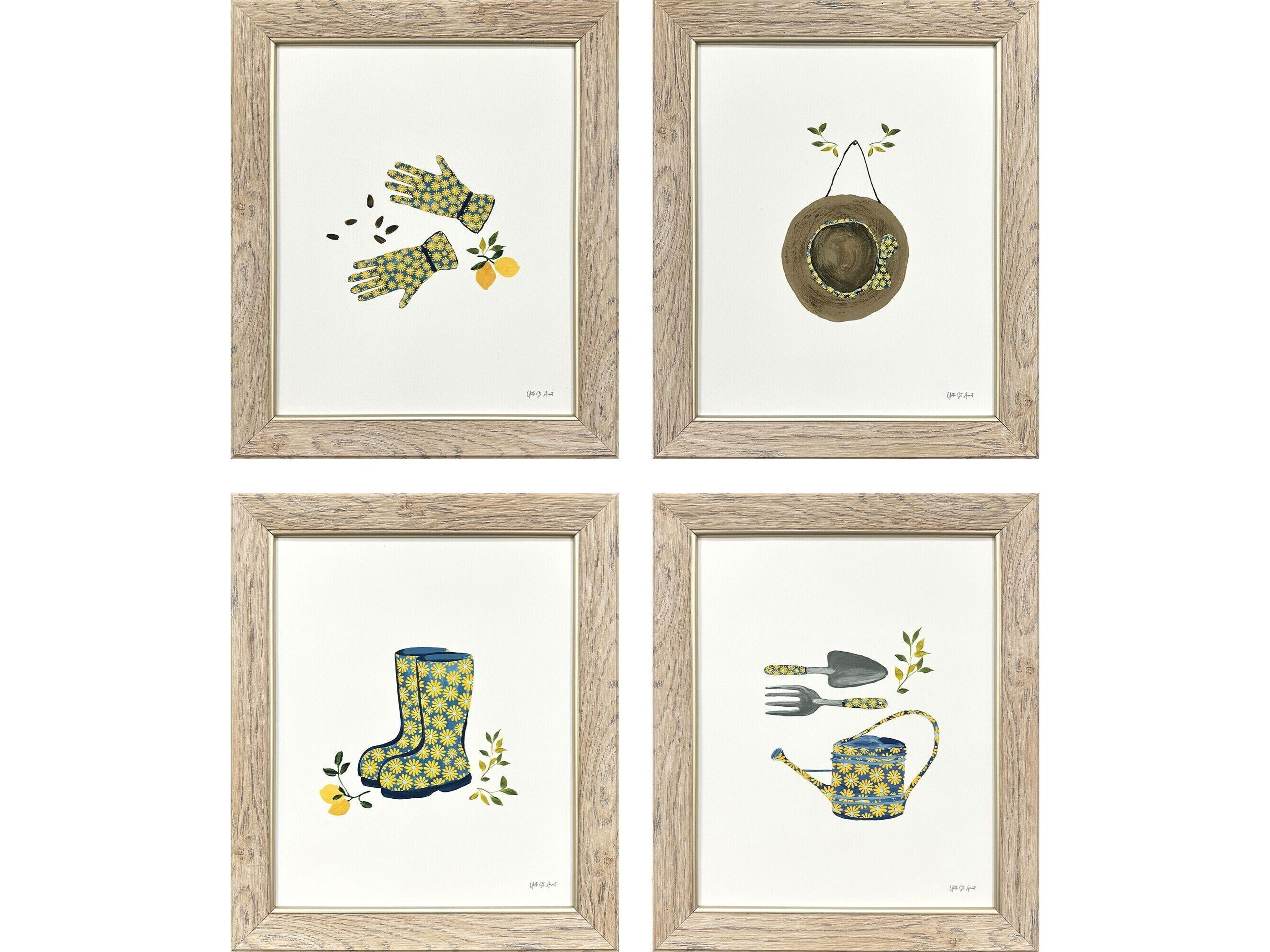 Paragon Summer Garden Framed Art - Set of 4