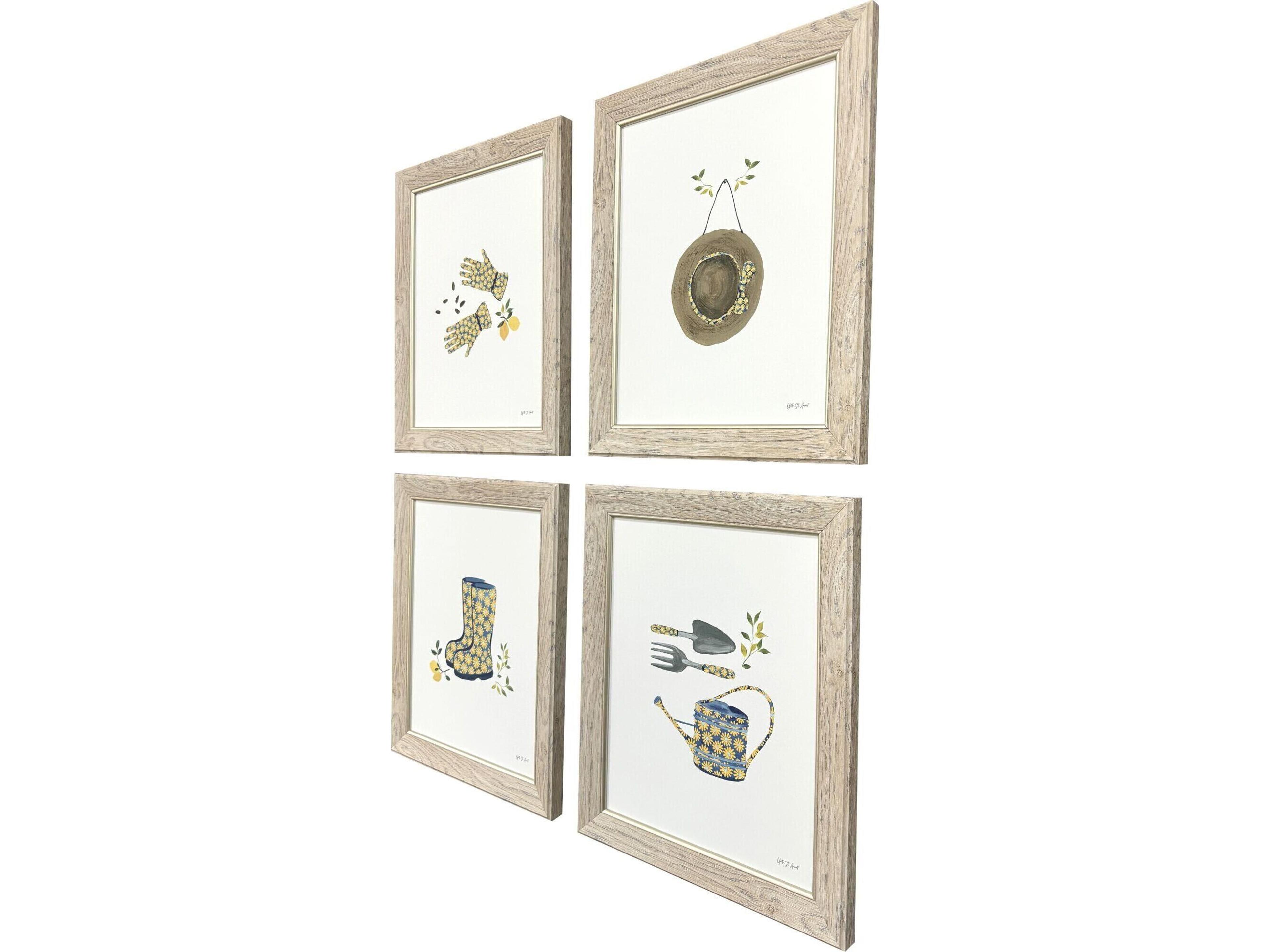 Paragon Summer Garden Framed Art - Set of 4