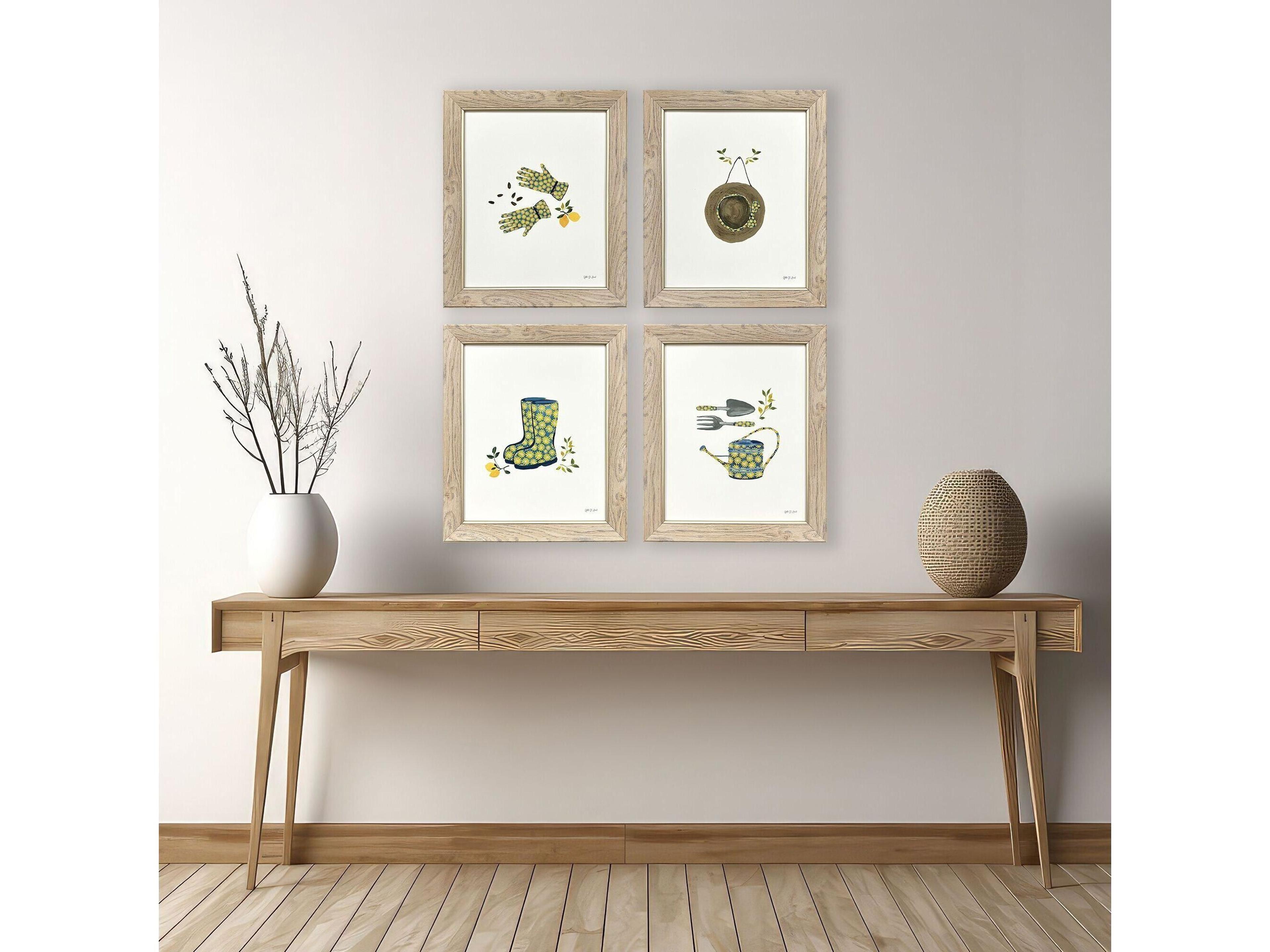 Paragon Summer Garden Framed Art - Set of 4