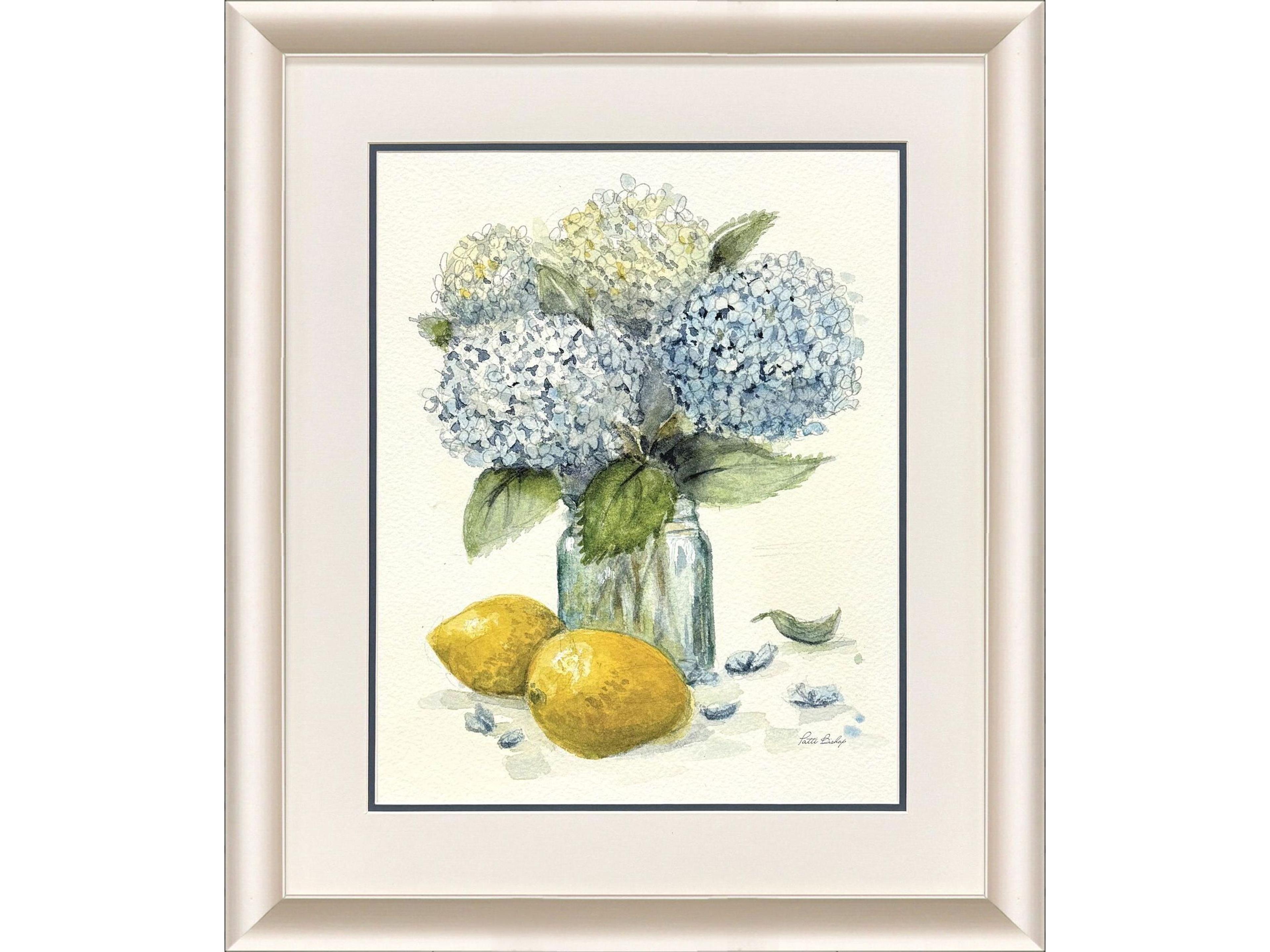 Hydrangea Lemons 1 Framed Art