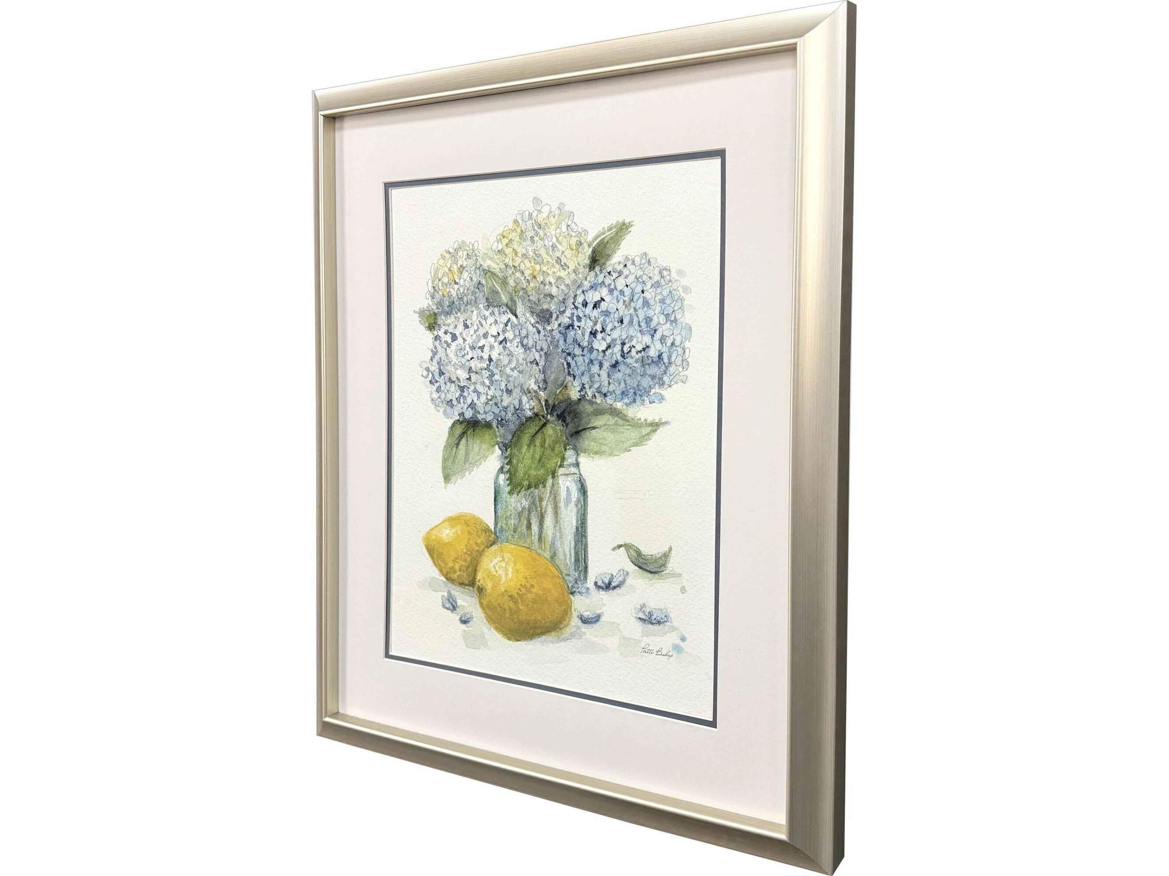 Paragon Hydrangea Lemons 1 Framed Art