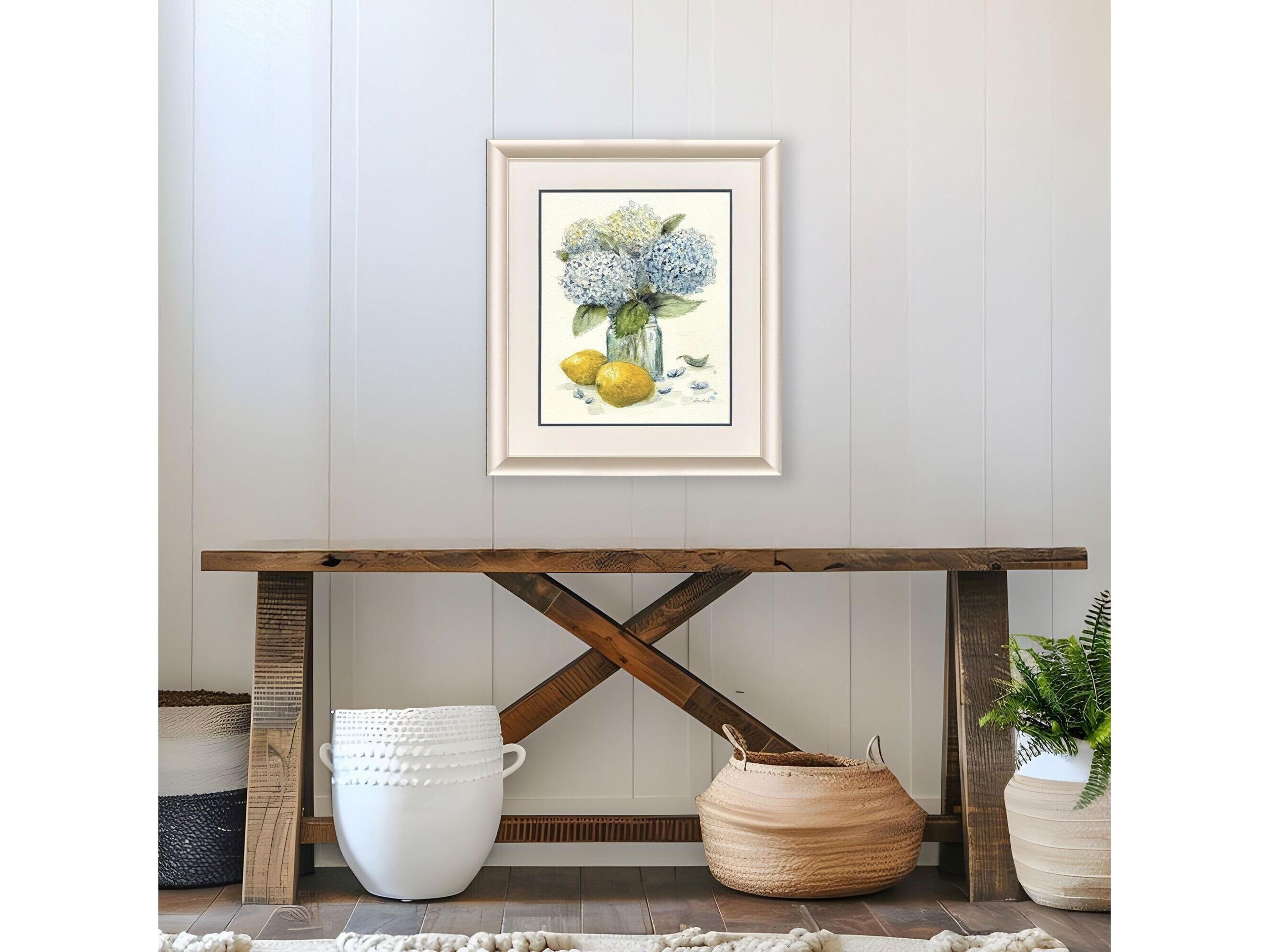 Paragon Hydrangea Lemons 1 Framed Art