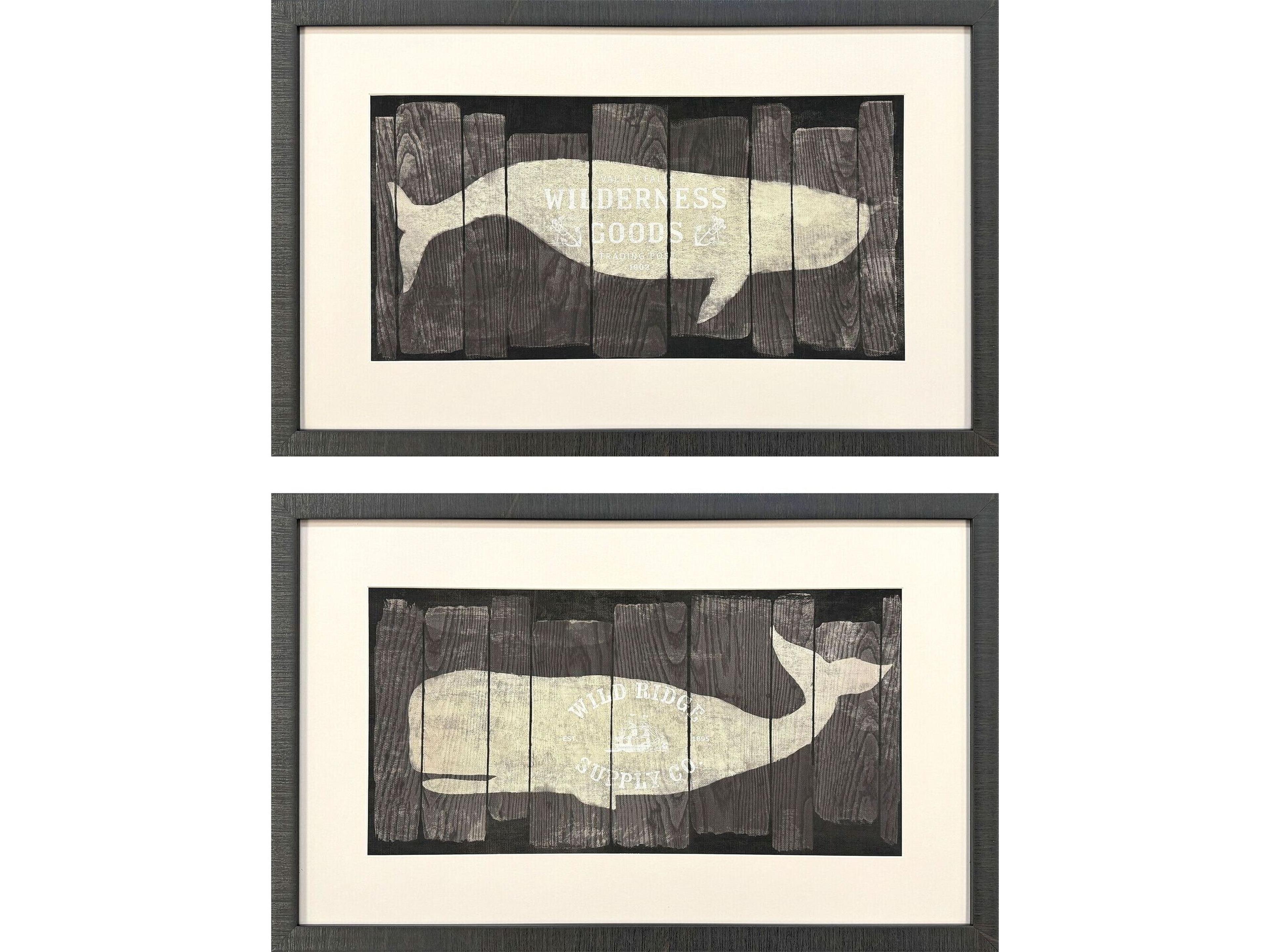 Paragon Marine Marks Framed Art - Set of 2