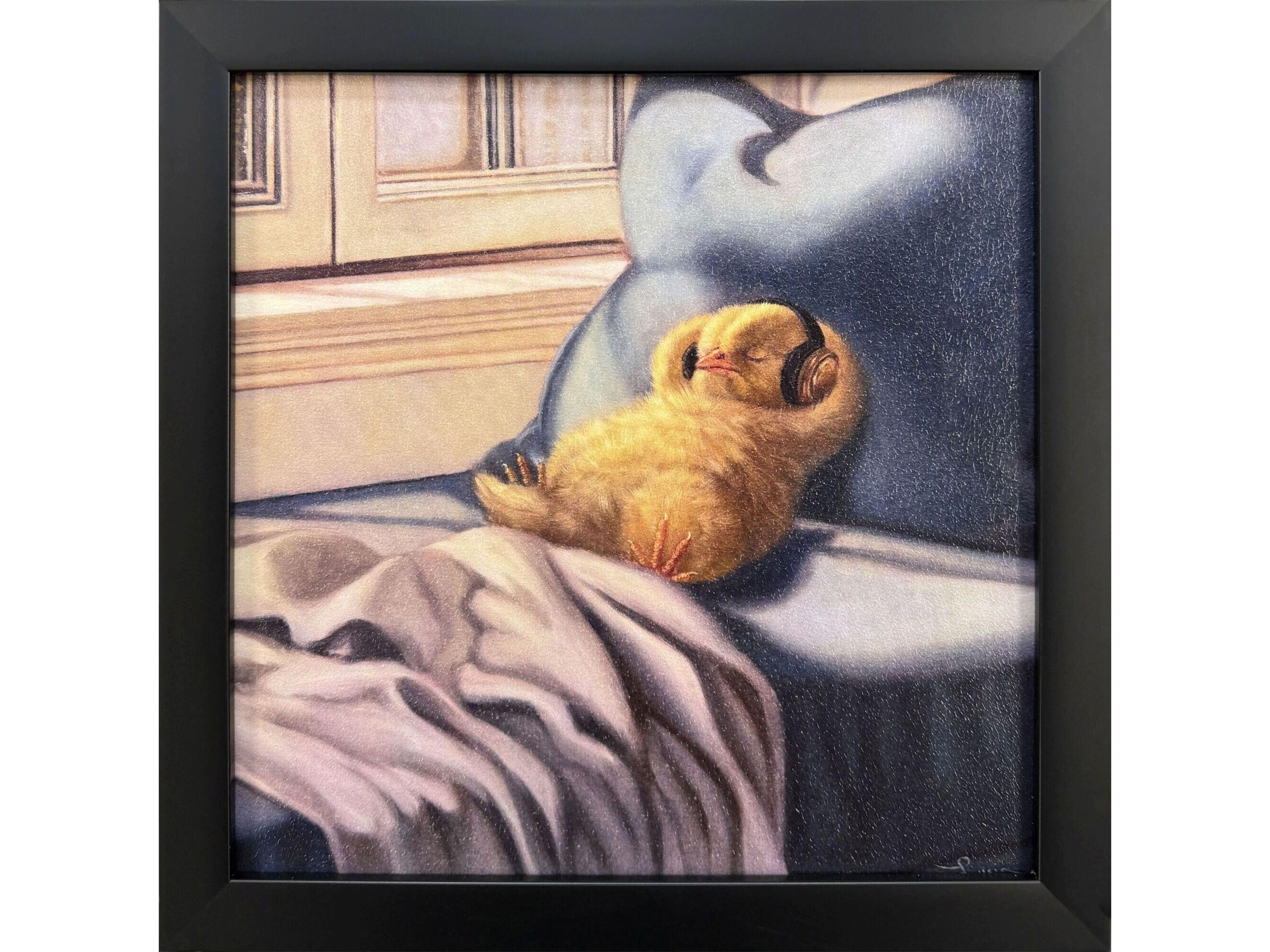 Cozy Beats Non-Glass Framed Art