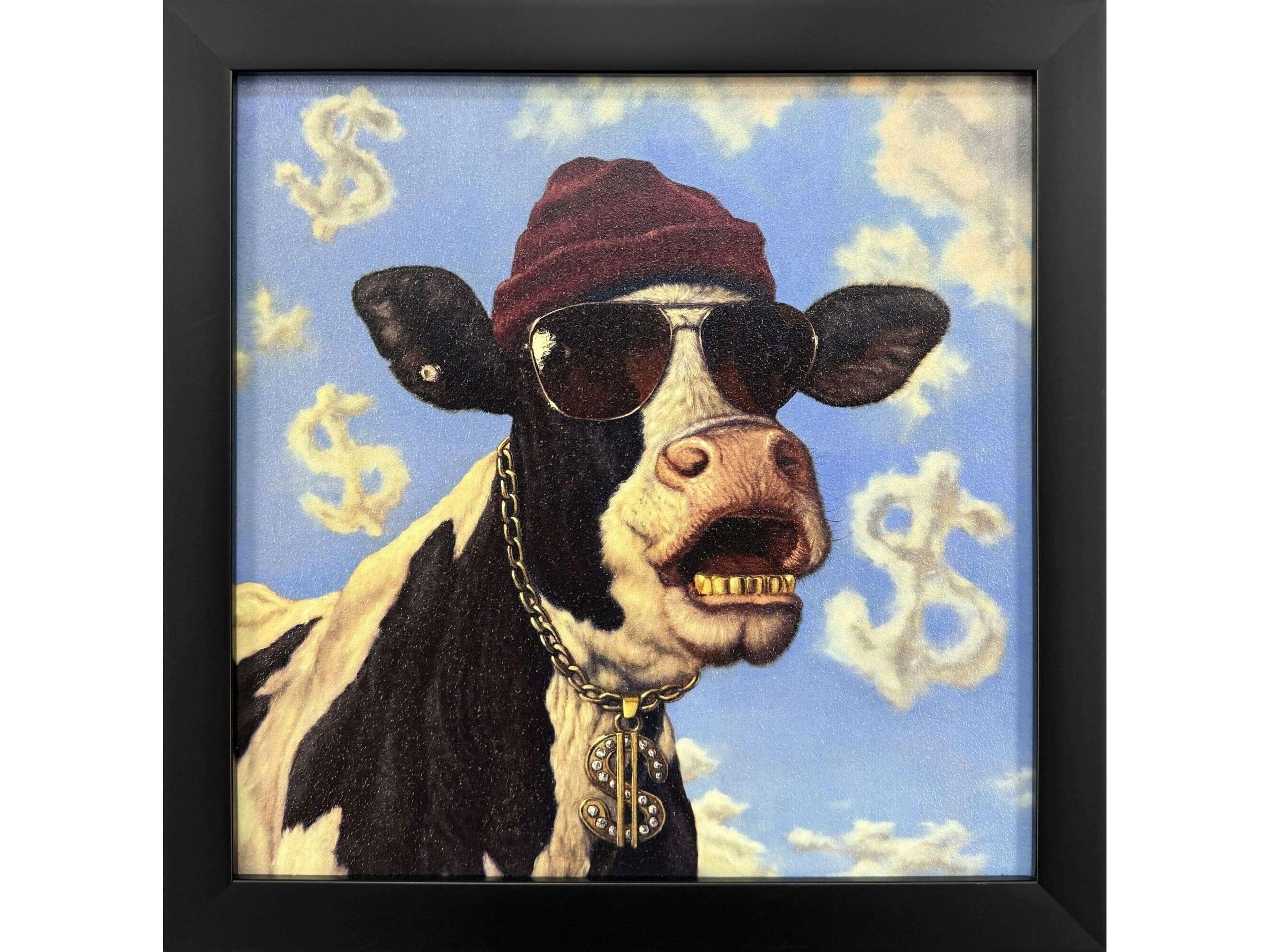 Paragon Cash Cow Non-Glass Framed Art