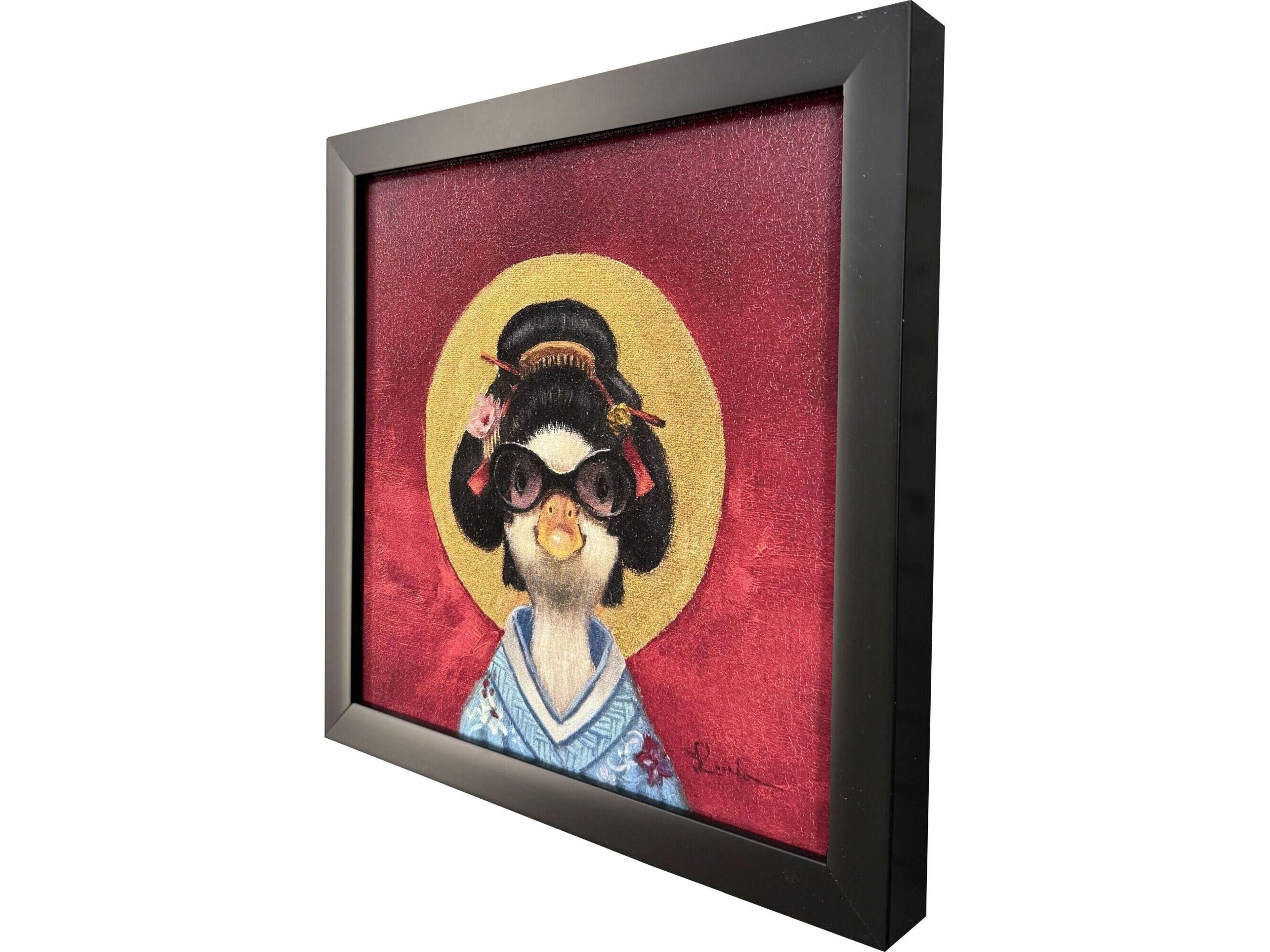 Paragon Geisha Duck Non-Glass Framed Art