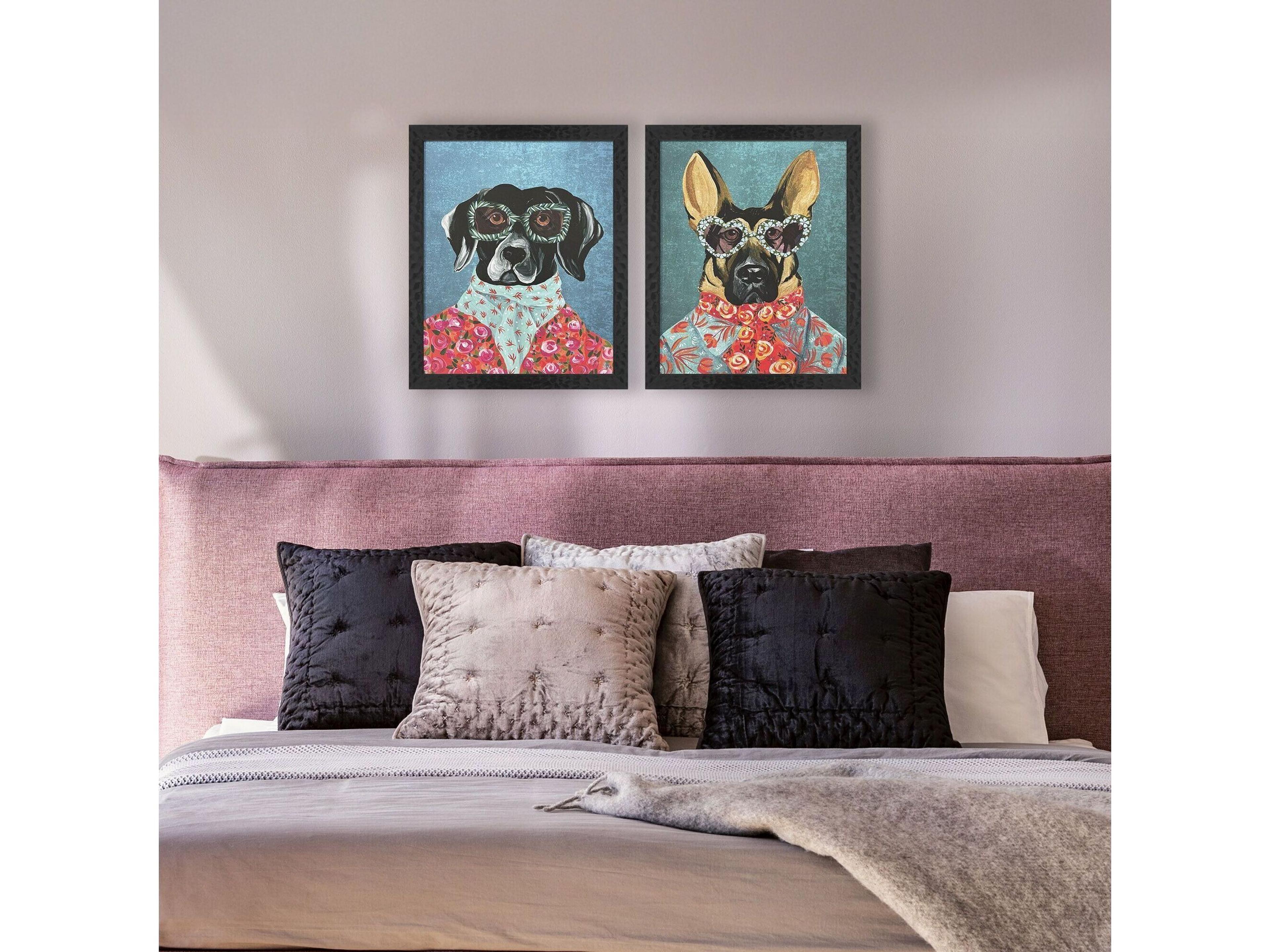 Paragon Whimsy Dog I Framed Art - Set of 2