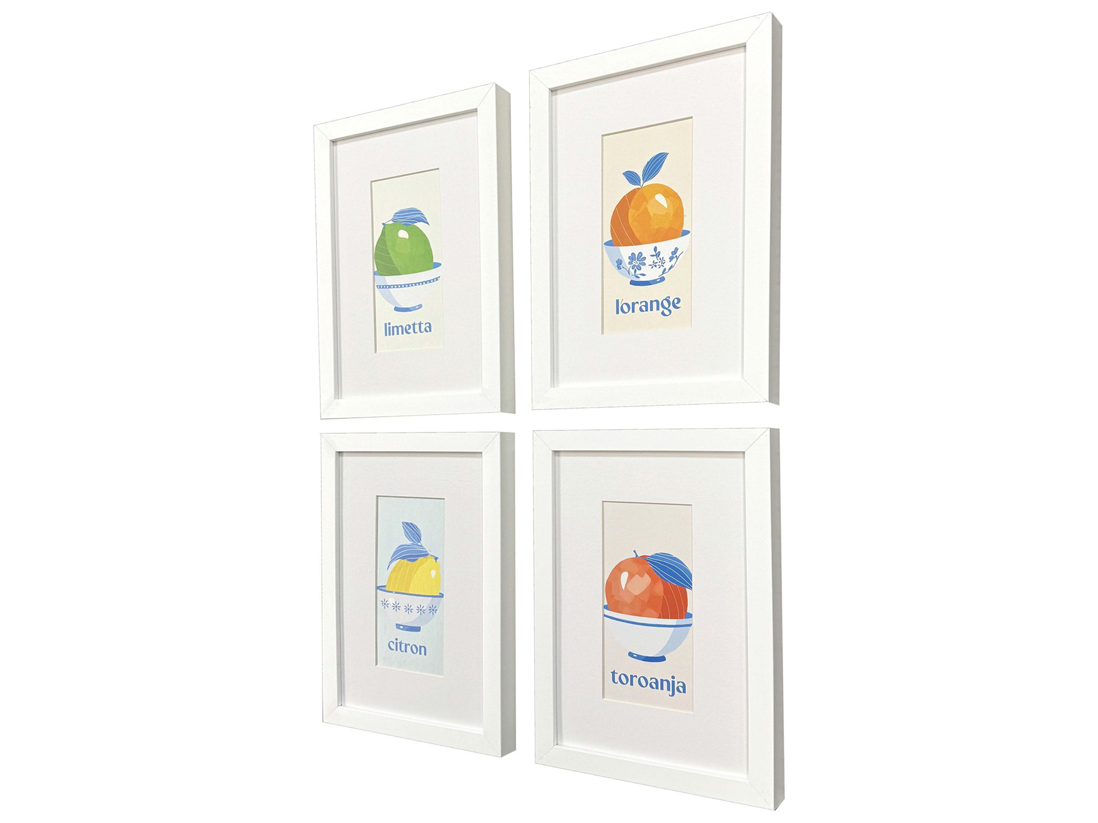 Paragon Love of Fruit Framed Art - Set of 4