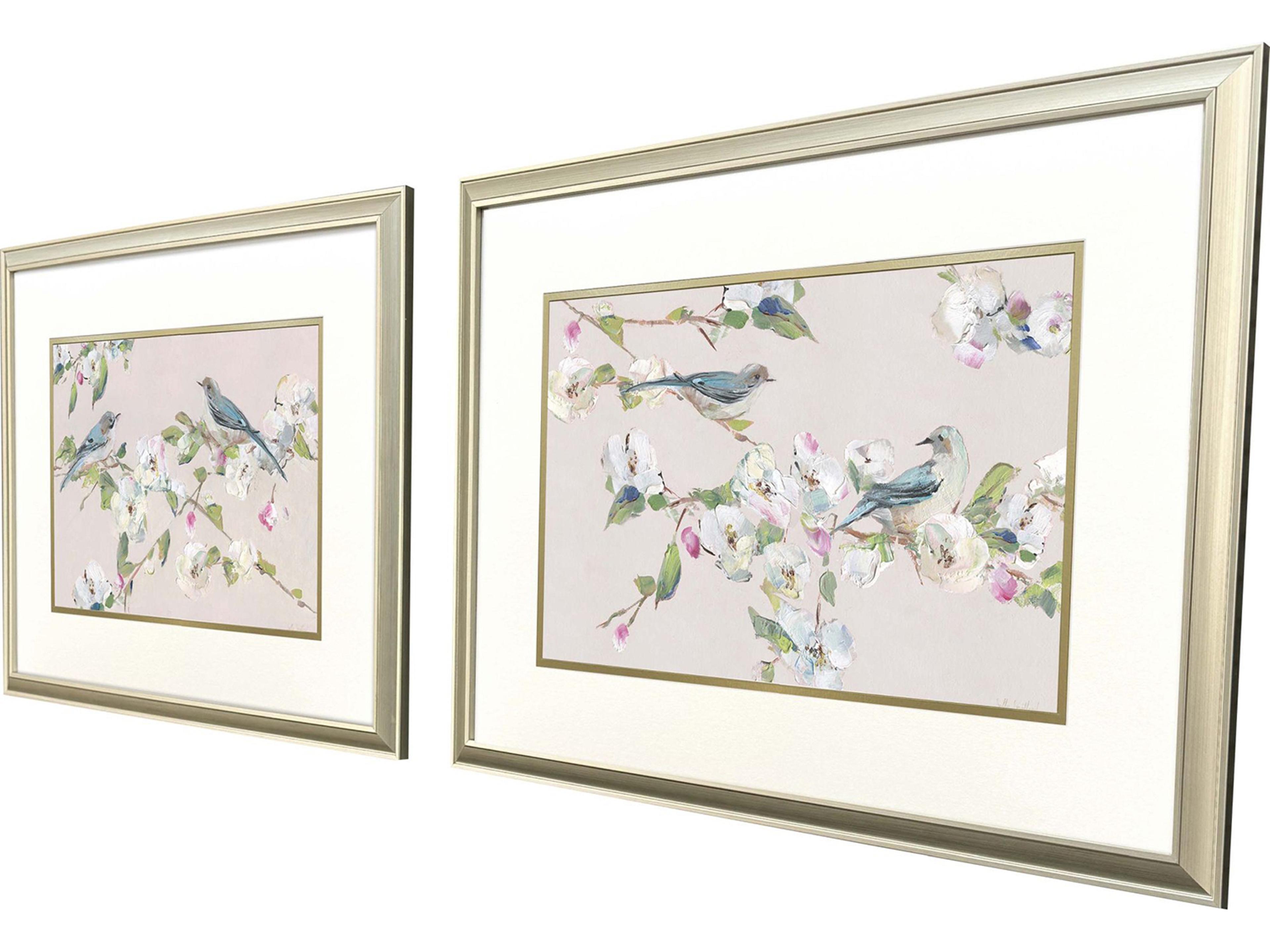 Paragon Birds on Branches Framed Art - Set of 2