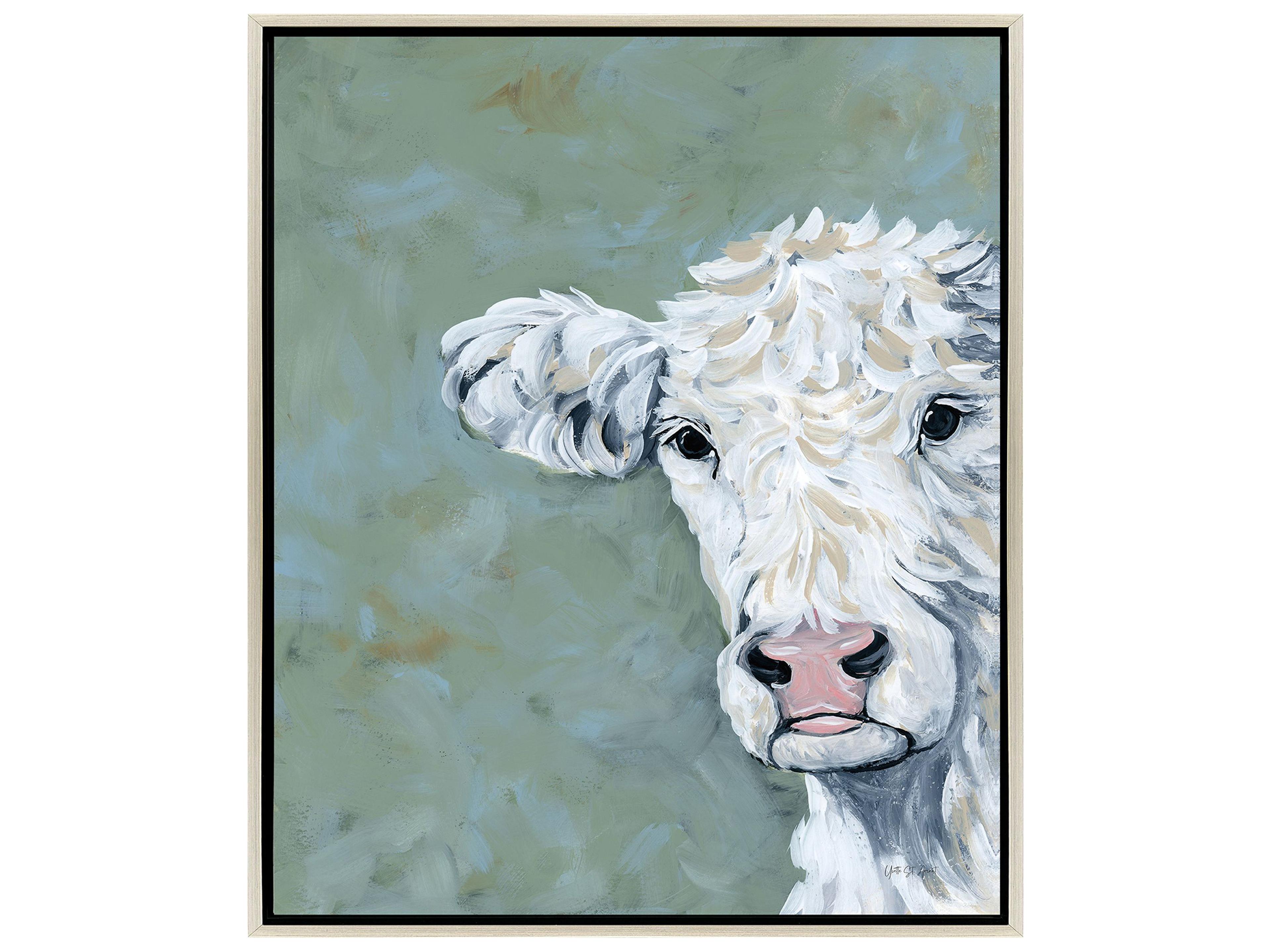 Paragon Peekaboo Cow Canvas Wall Art