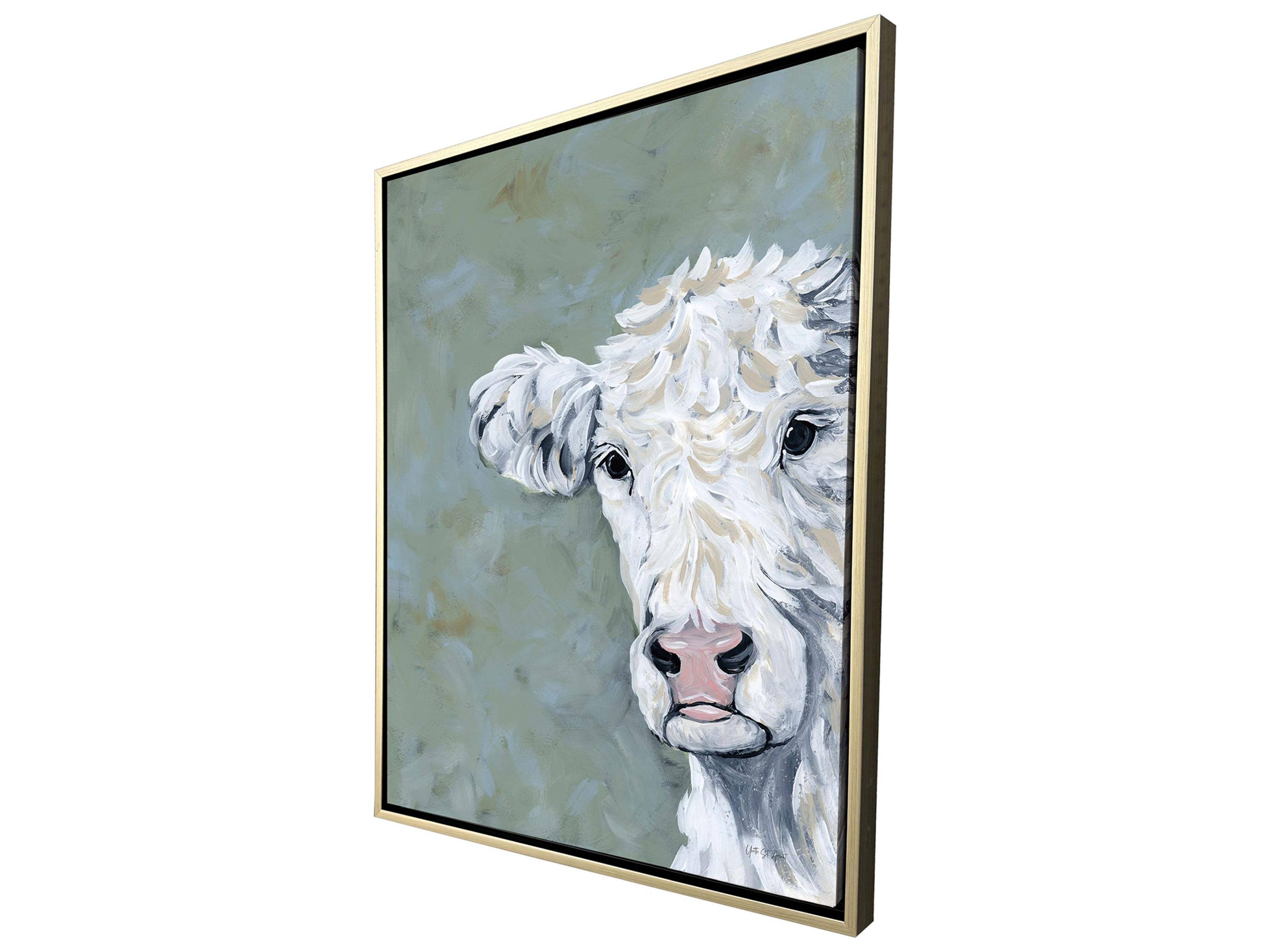 Paragon Peekaboo Cow Canvas Wall Art