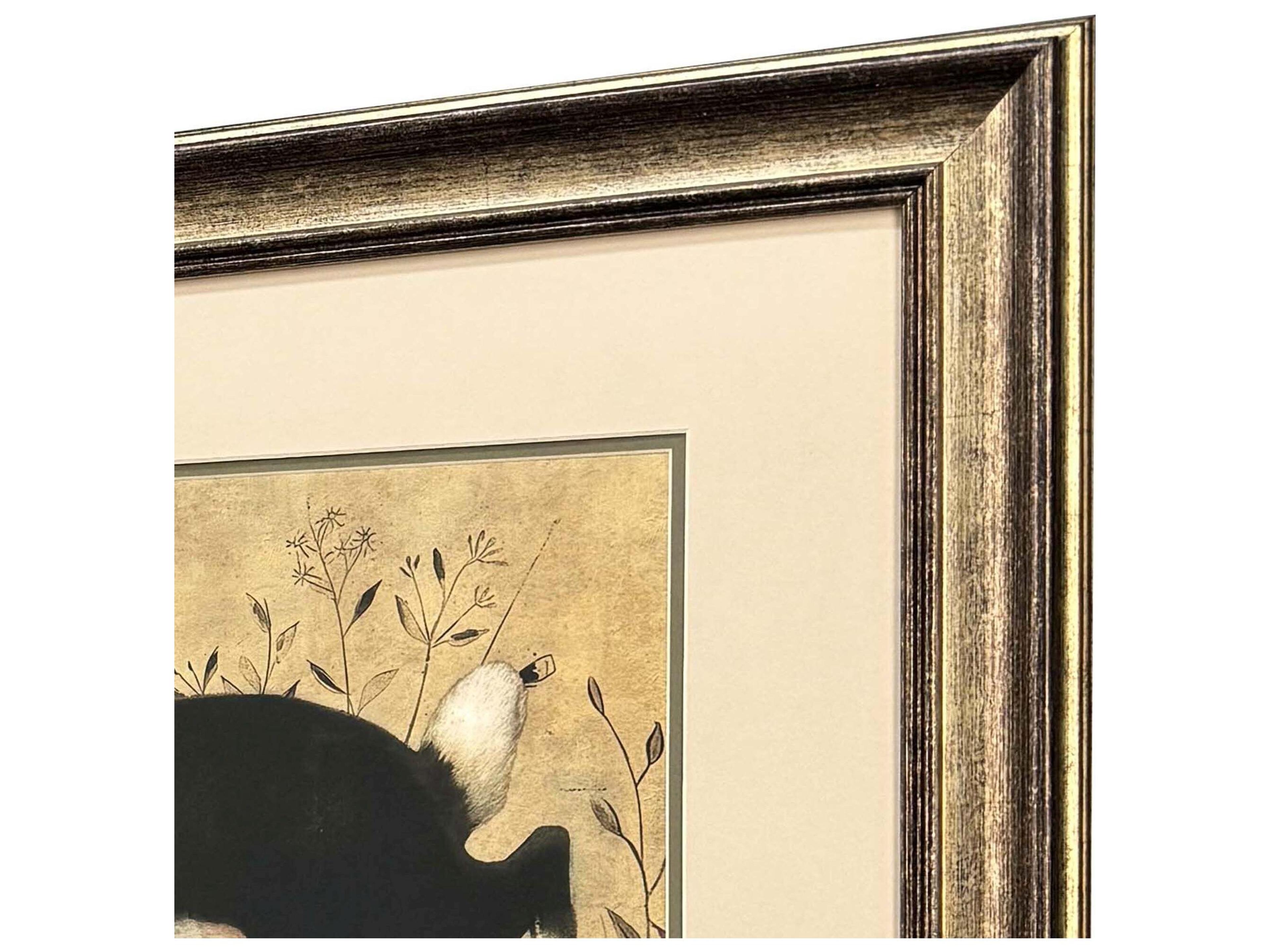 Paragon Folk Art Rabbit Framed Art - Set of 2