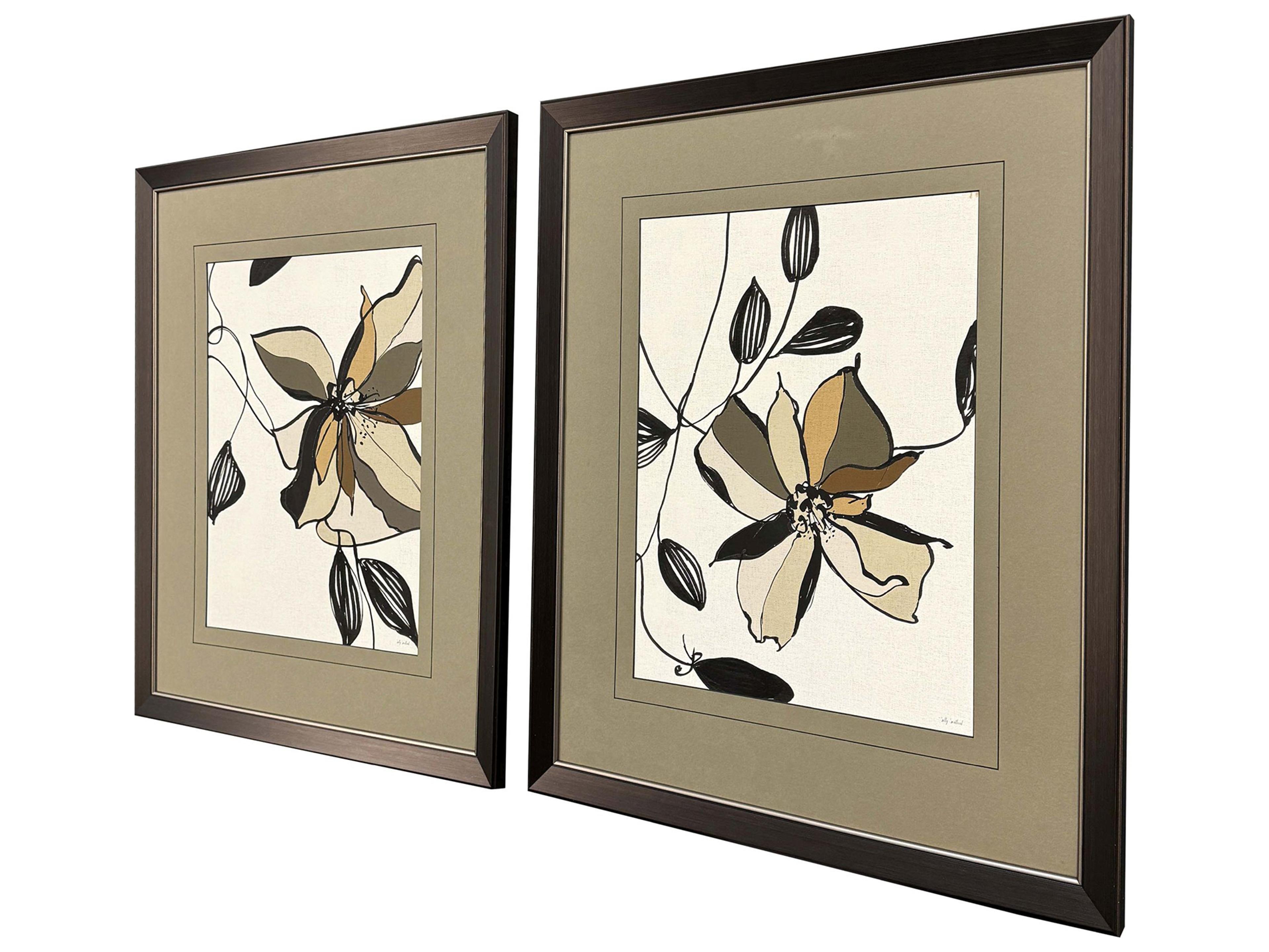 Paragon Gesture Bloom Framed Art - Set of 2