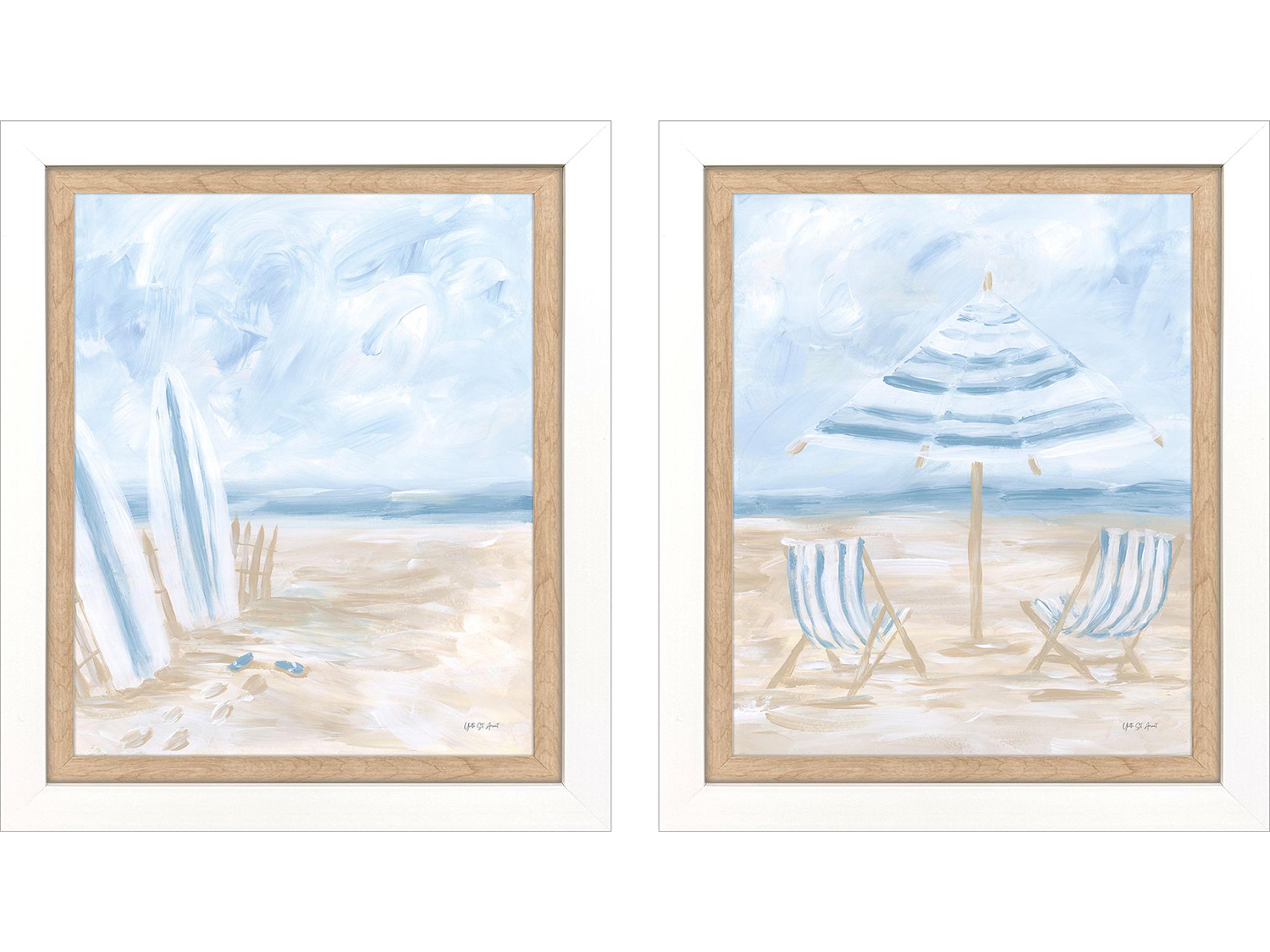 Paragon Beaching It Framed Art - Set of 2