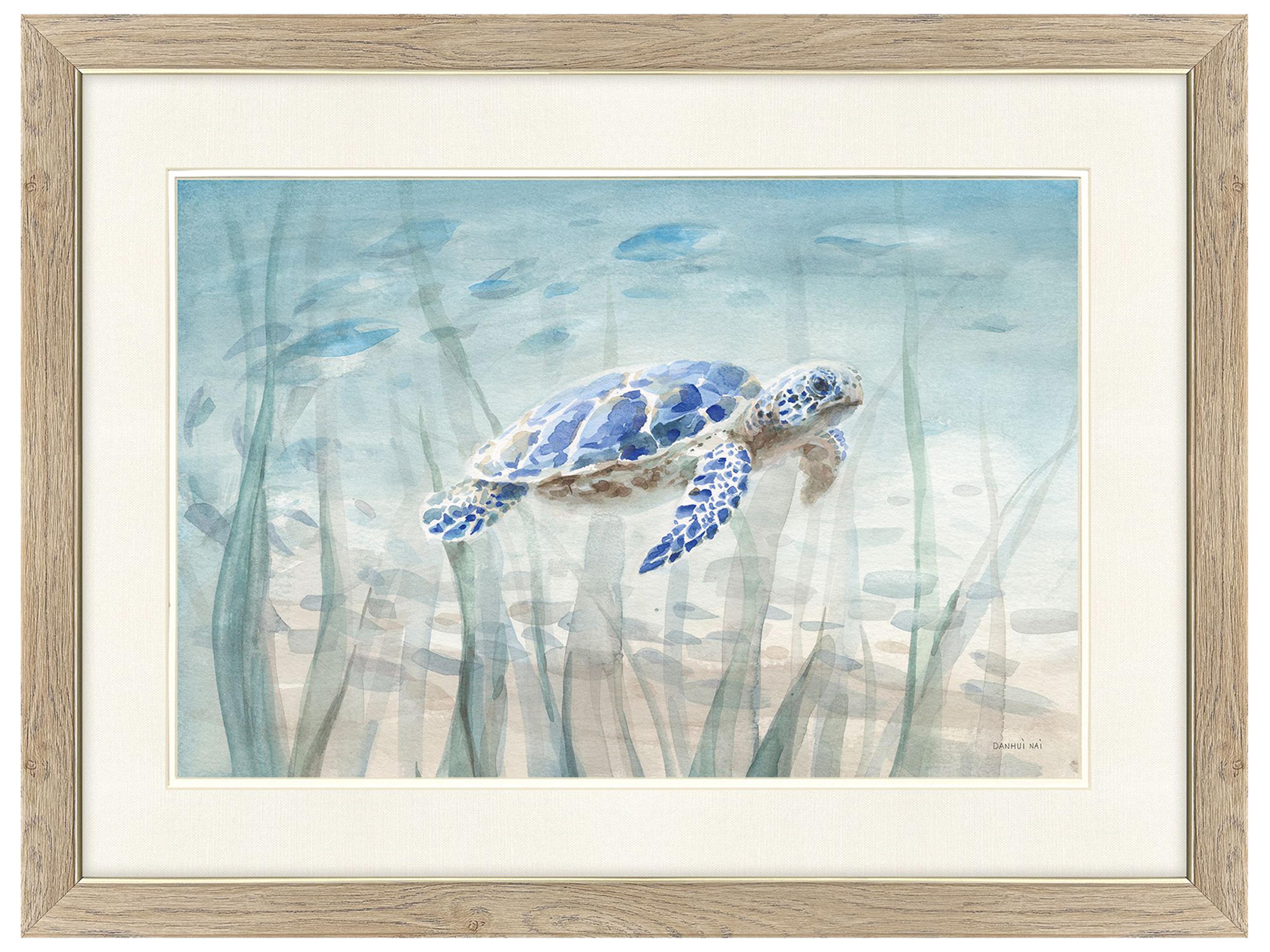 Undersea Ray Turtle Framed Art