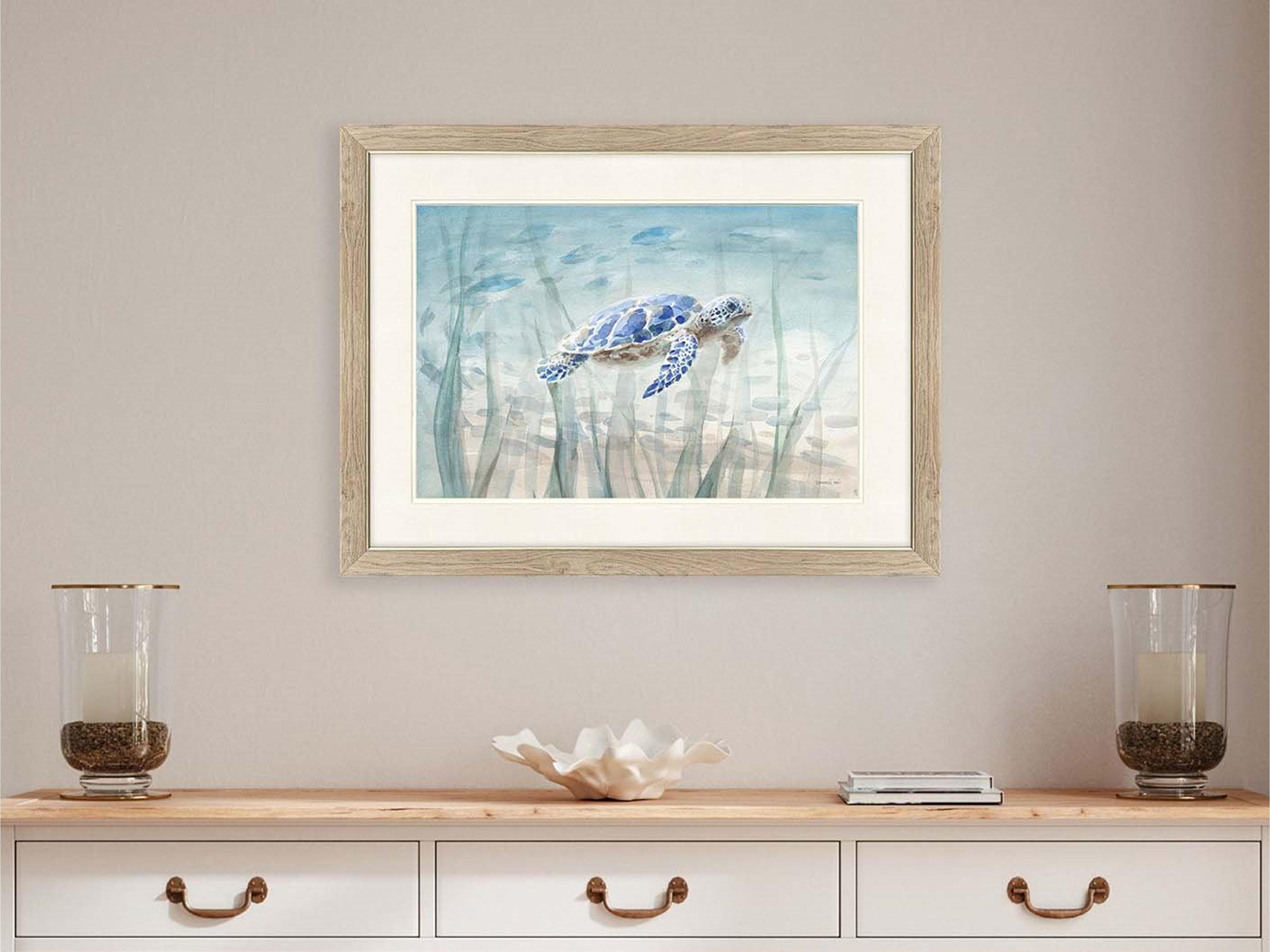 Paragon Undersea Ray Turtle Framed Art