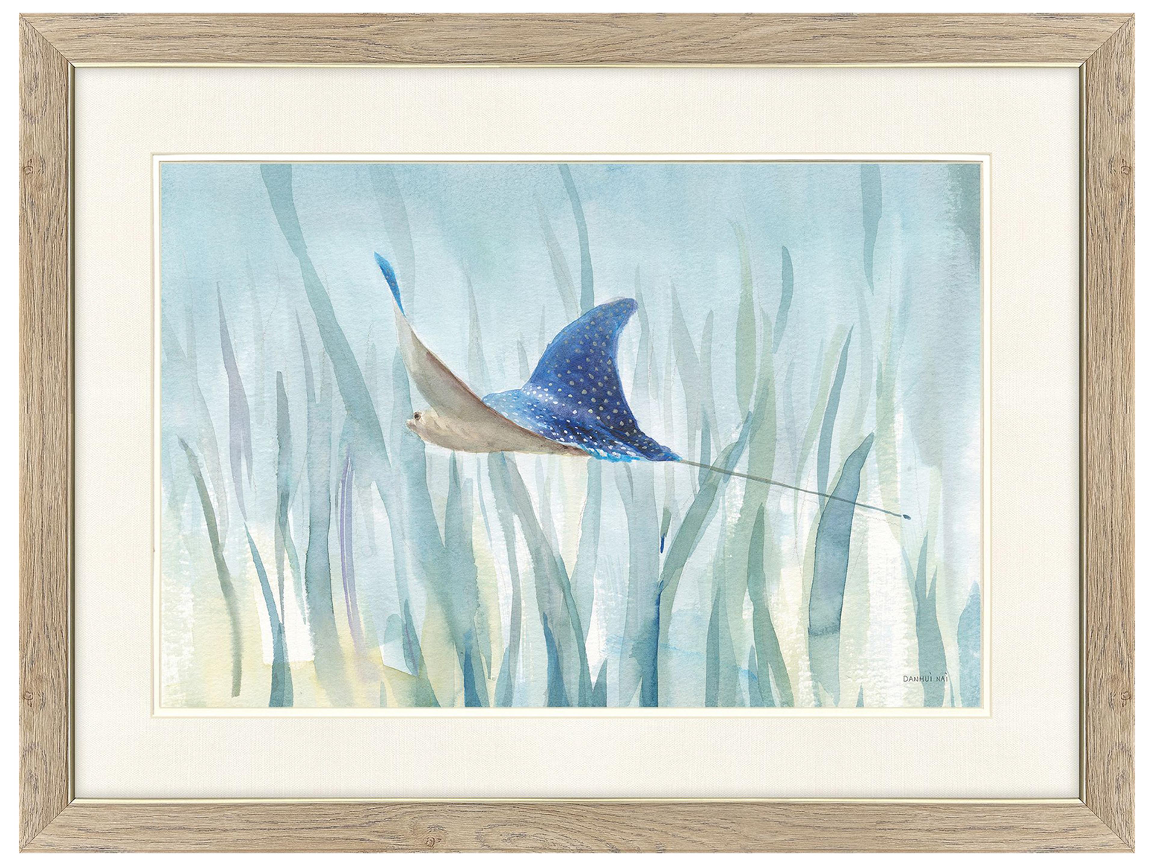 Paragon Undersea Ray Turtle Framed Art