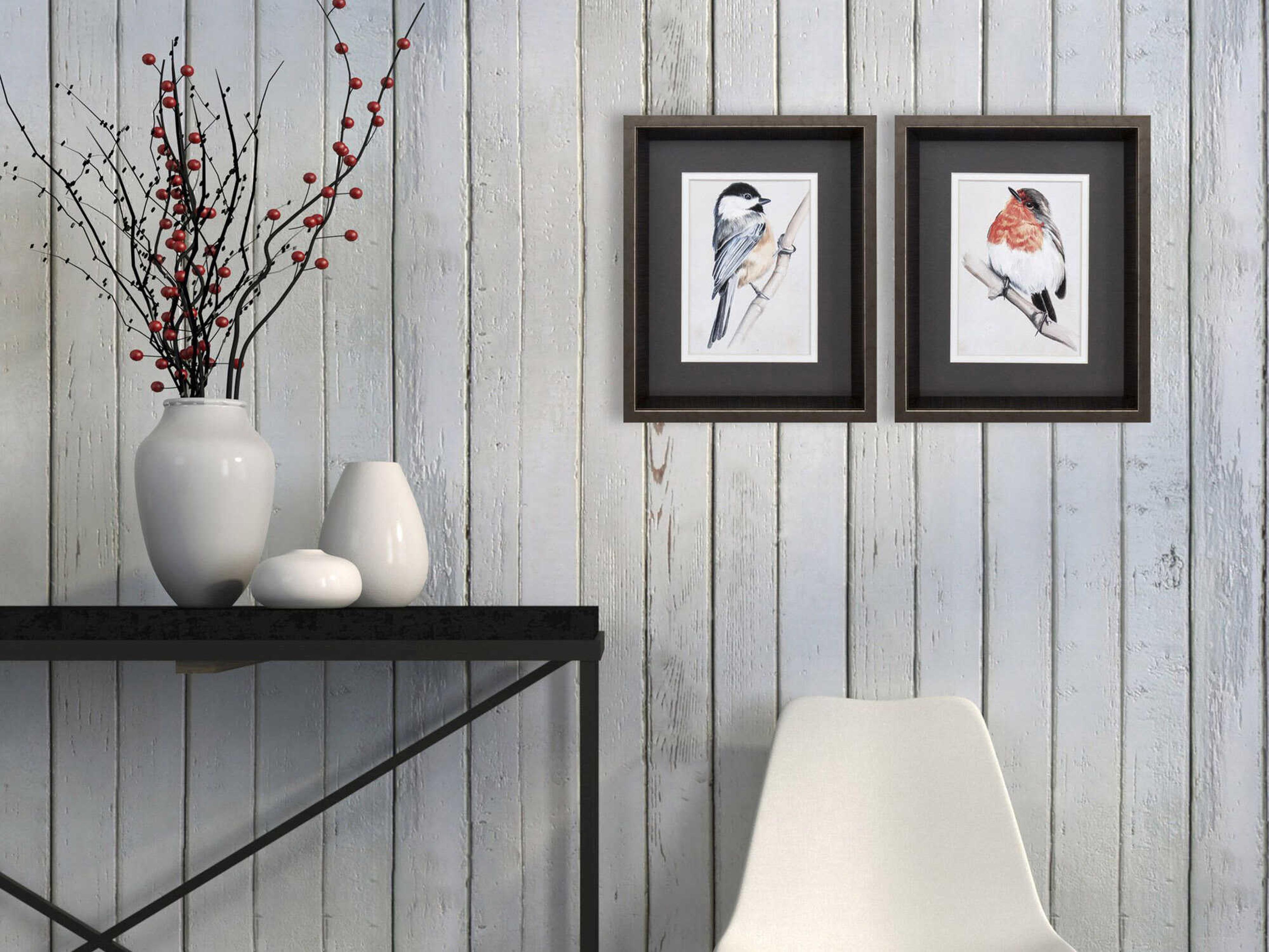 Paragon Florals Bird on Branch Wall Art Set of 2