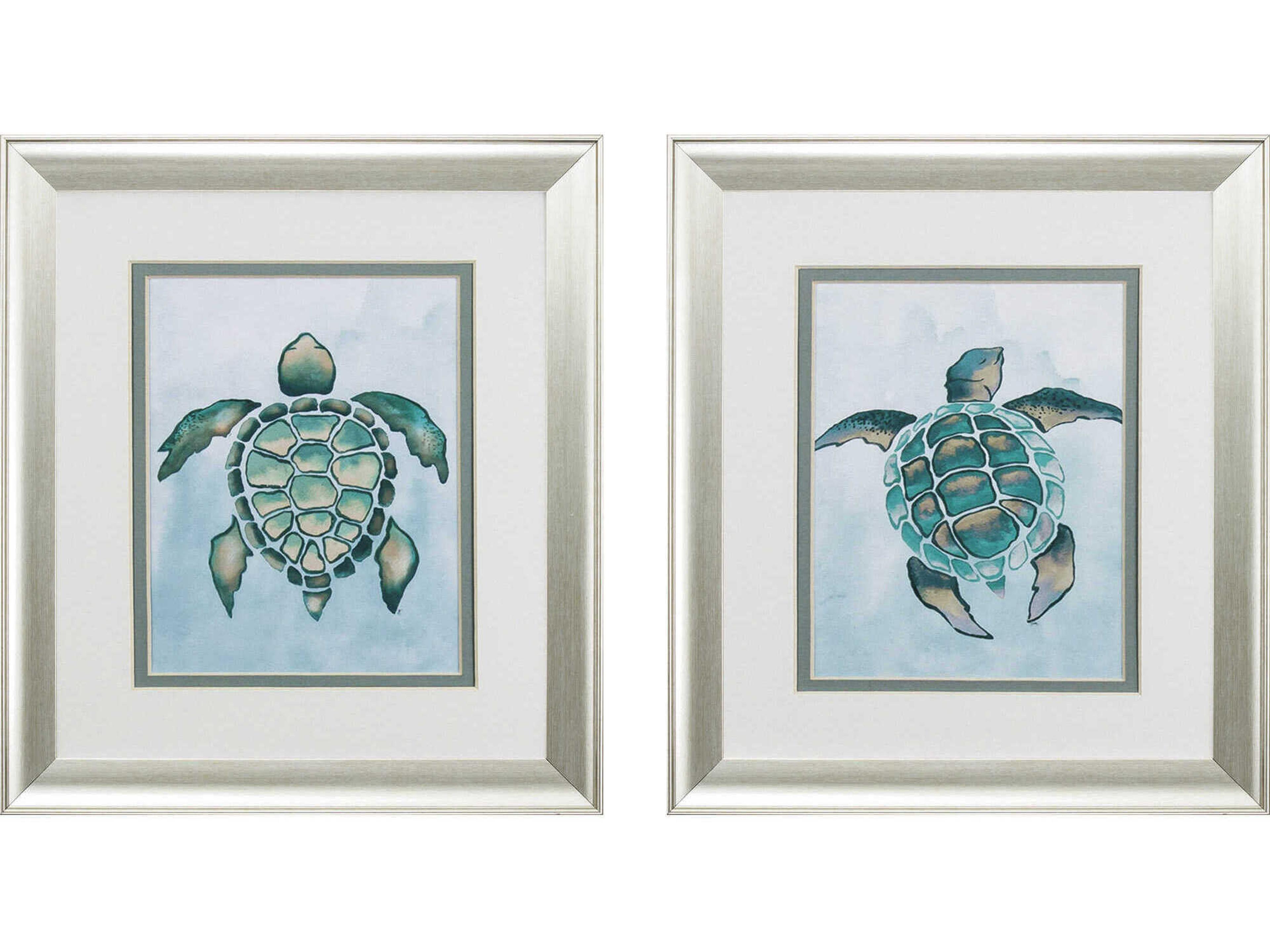 Paragon Waterside Aquatic Turtle Wall Art Set of 2