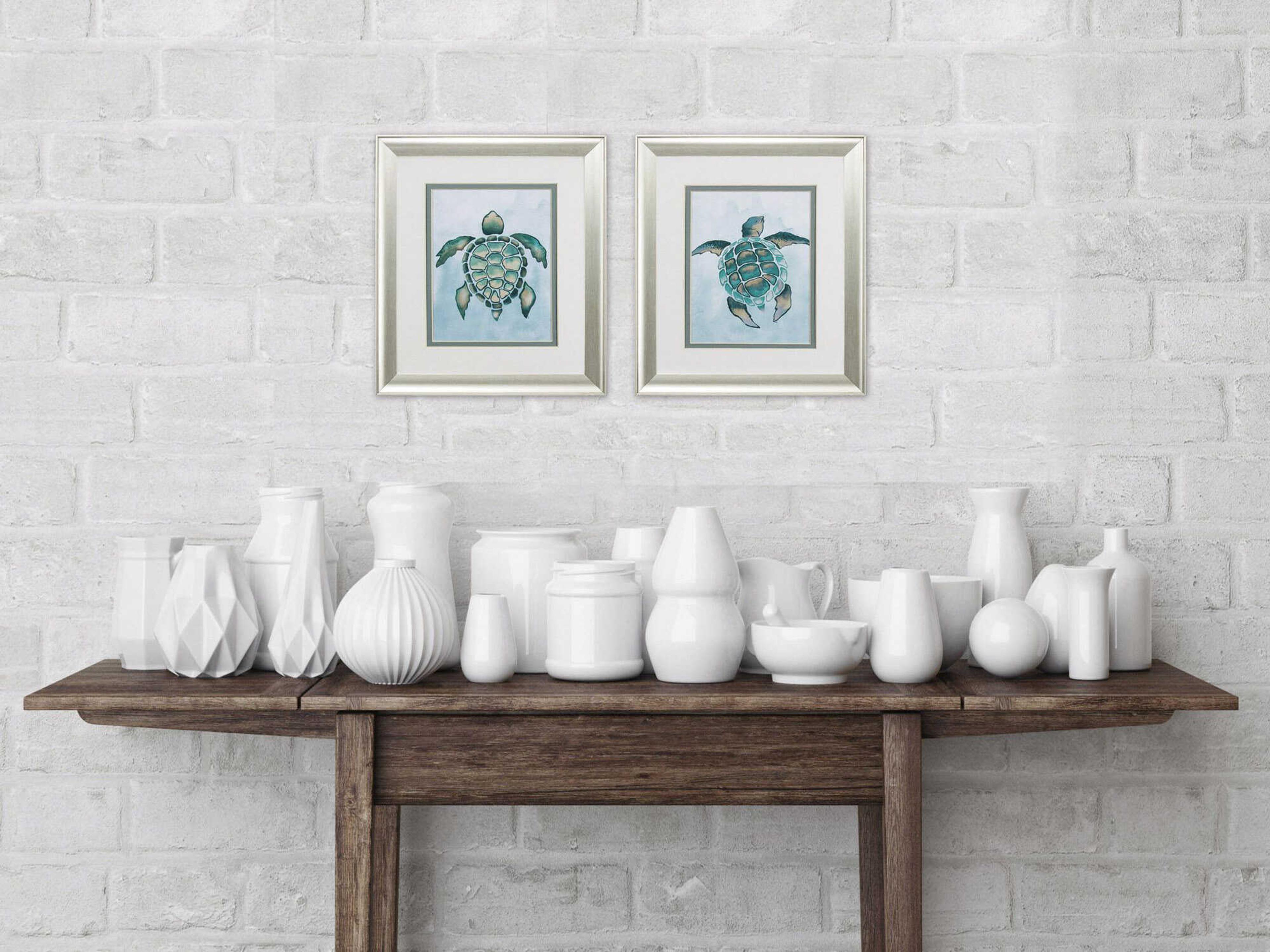 Paragon Waterside Aquatic Turtle Wall Art Set of 2