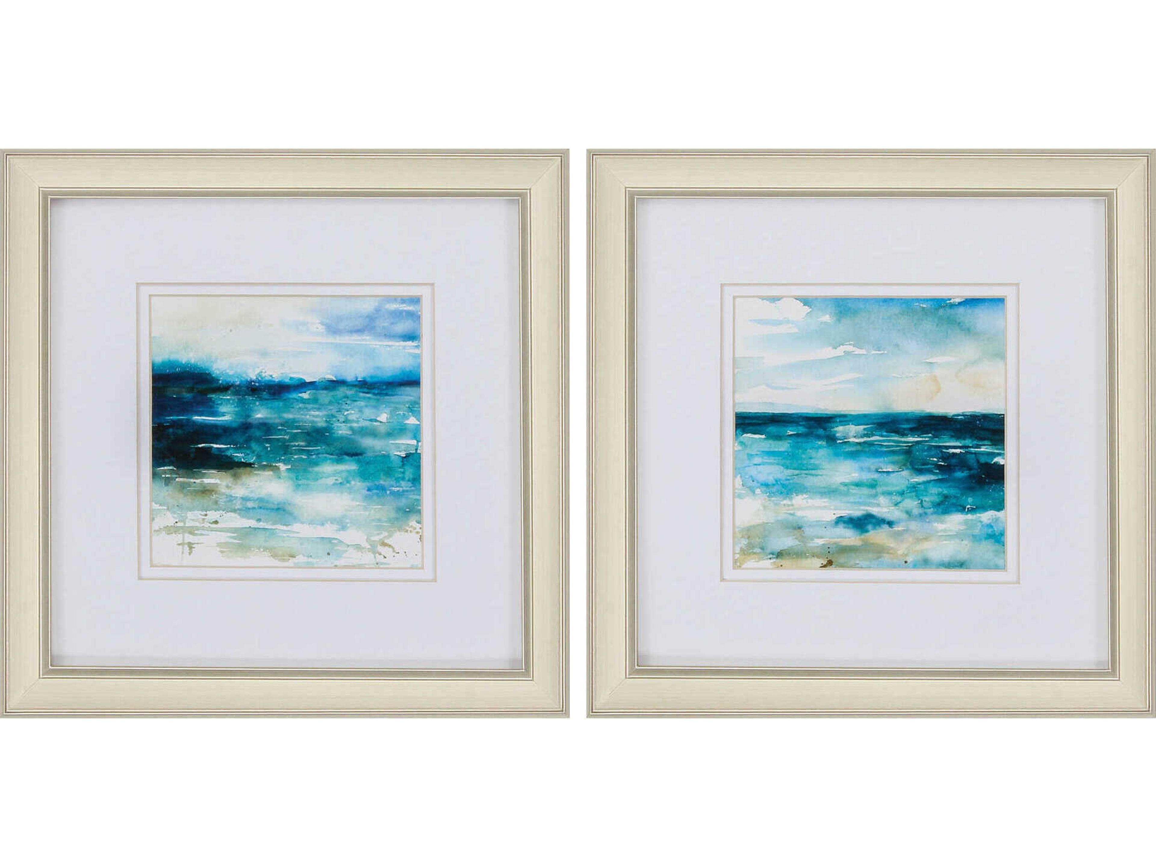 Paragon Waterside Ocean Break Wall Art Set of 2