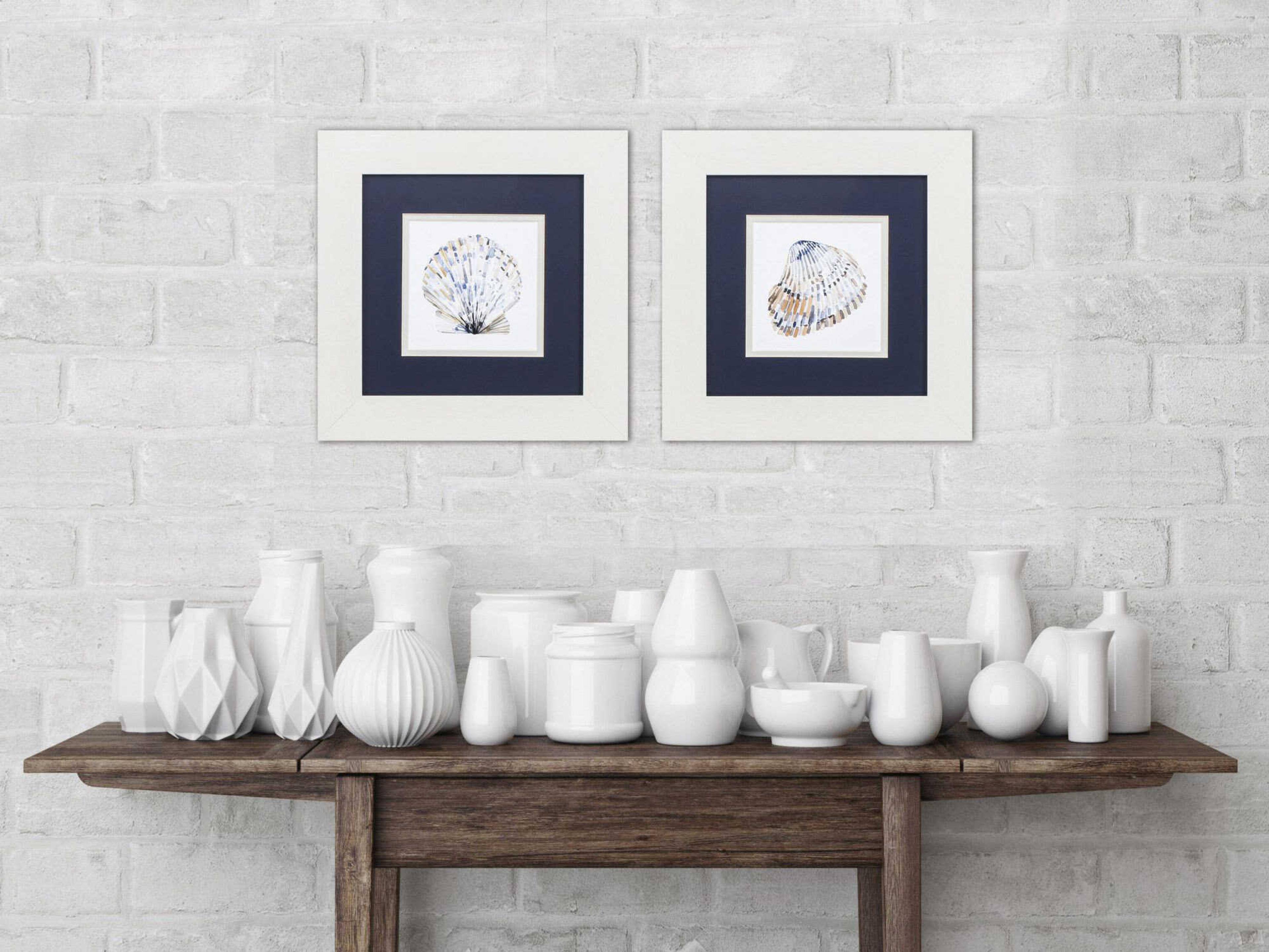 Paragon Waterside Simple Shells Wall Art Set of 2