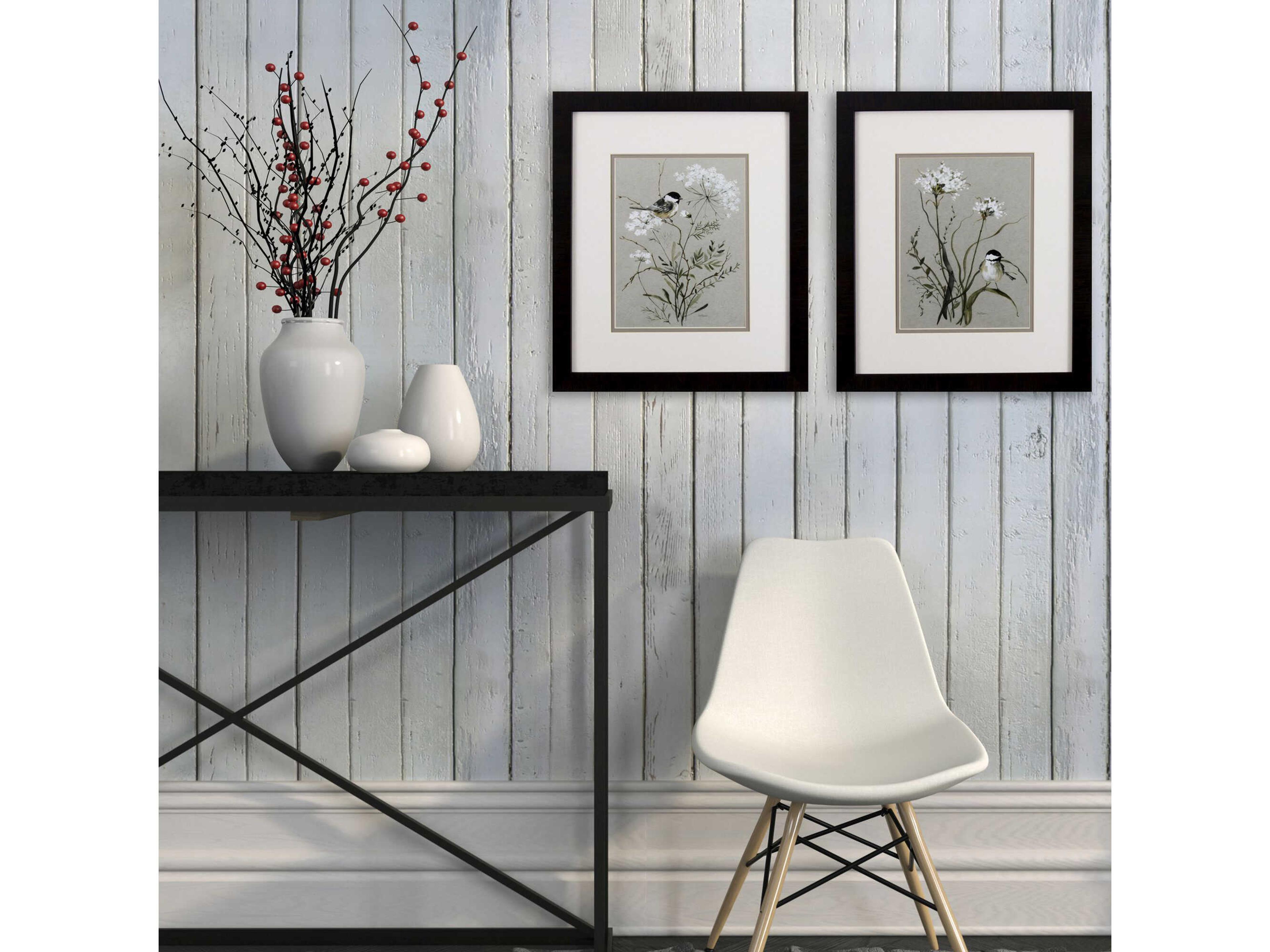 Paragon Florals Bouquet of Grace Bird Wall Art Set of 2