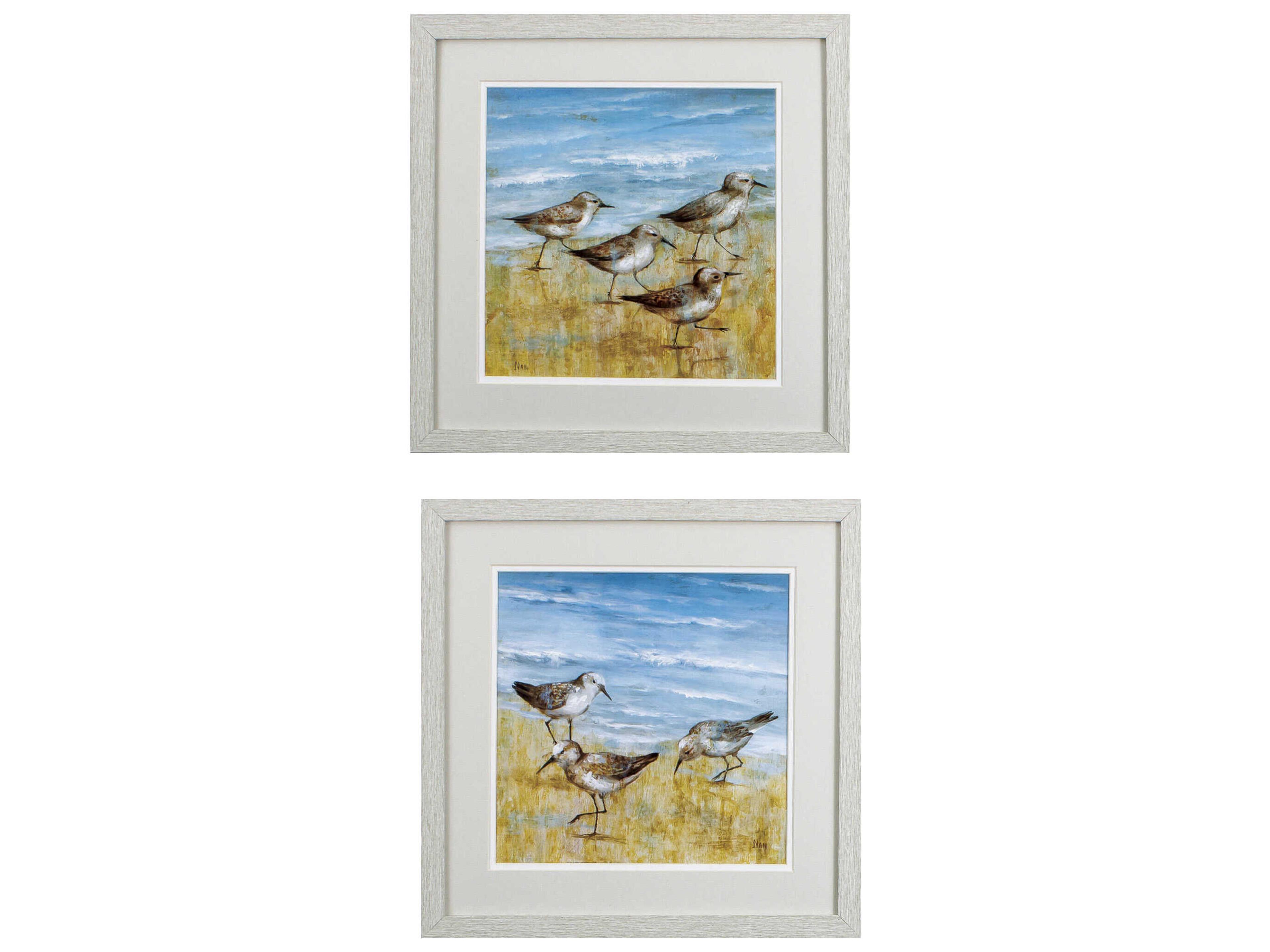 Paragon Waterside Sandpipers Wall Art Set of 2
