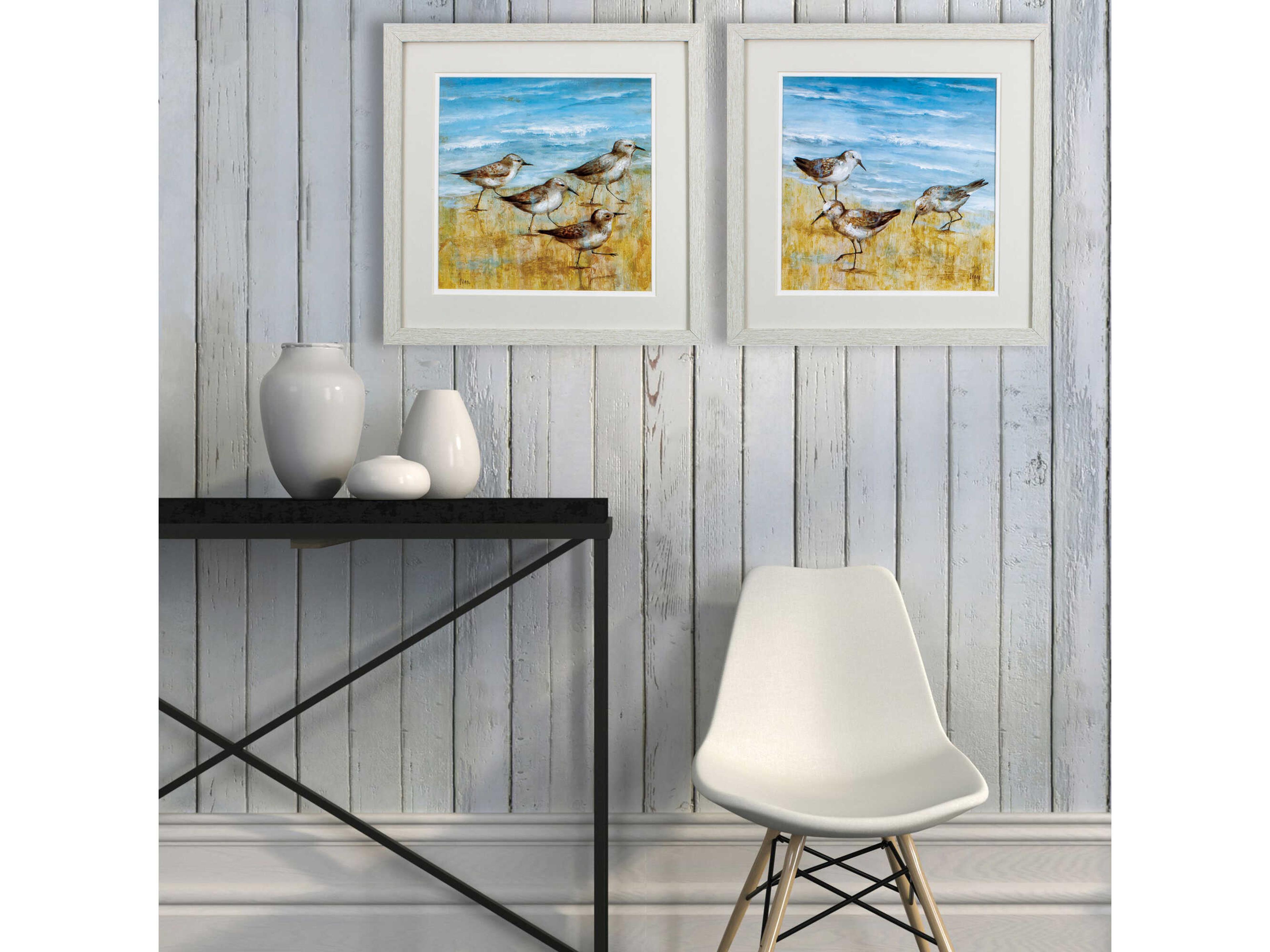 Paragon Waterside Sandpipers Wall Art Set of 2