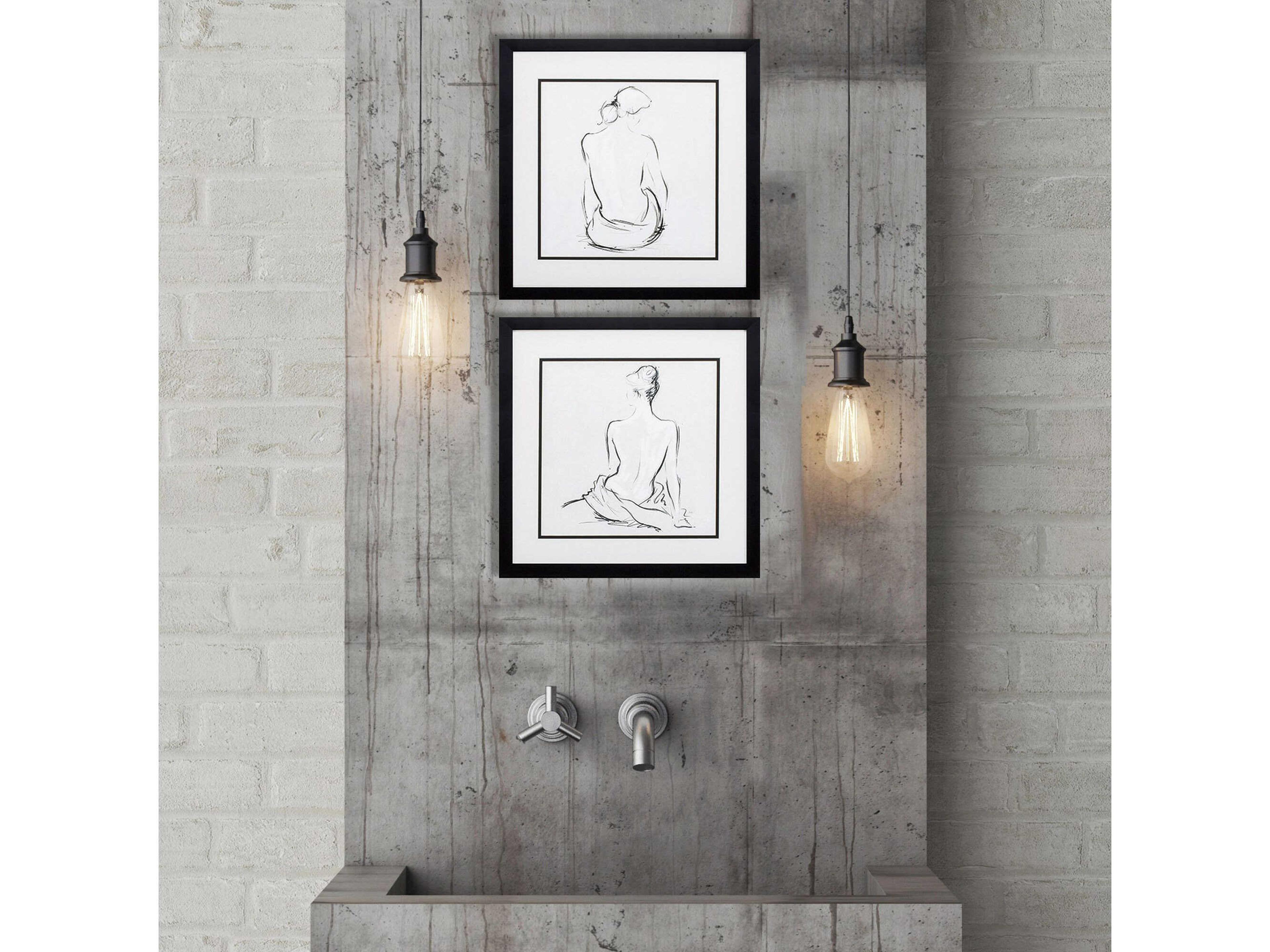 Paragon Vintage Poised Pose Wall Art Set of 2