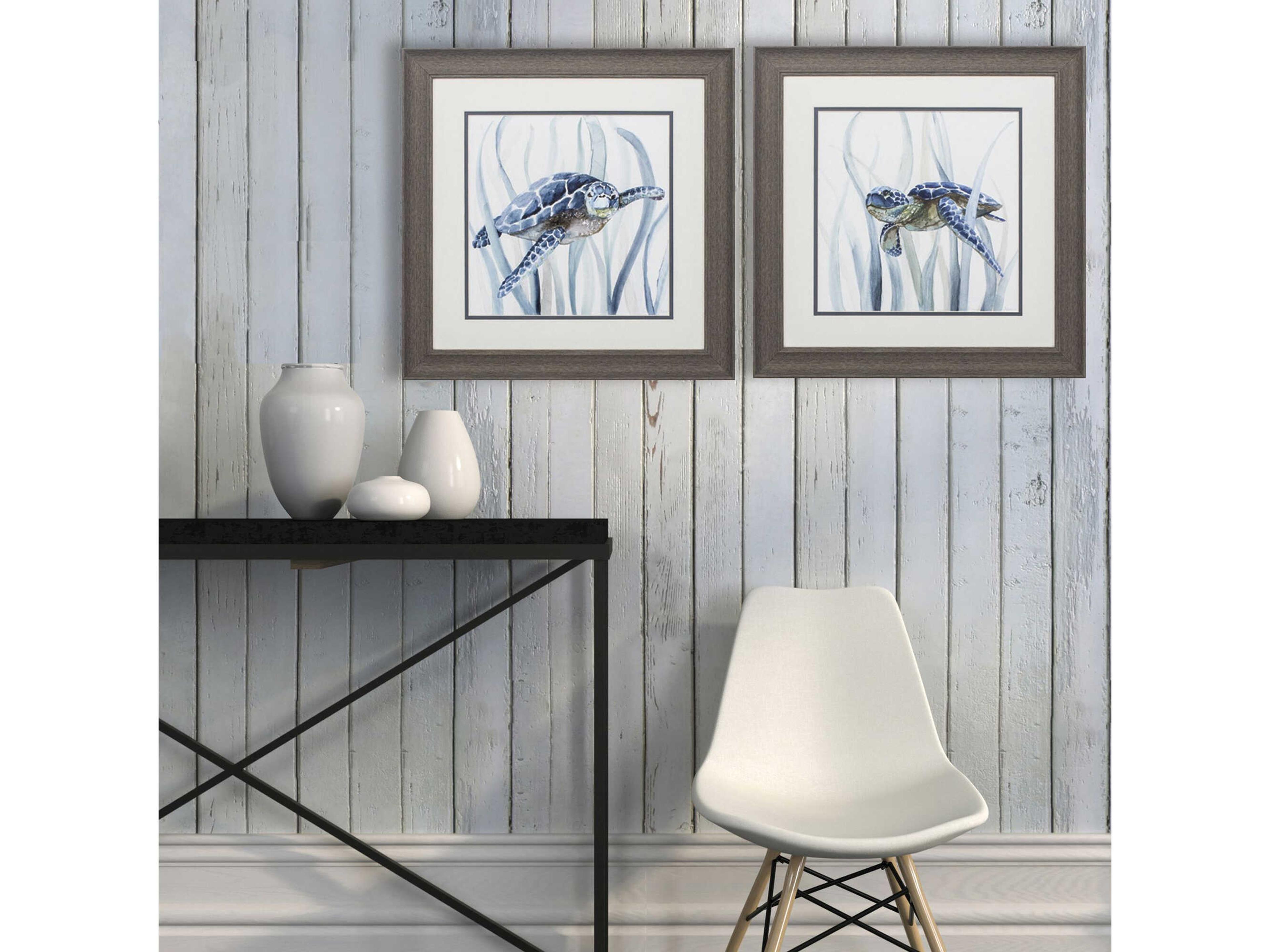 Paragon Waterside Turtle in Grass Wall Art Set of 2