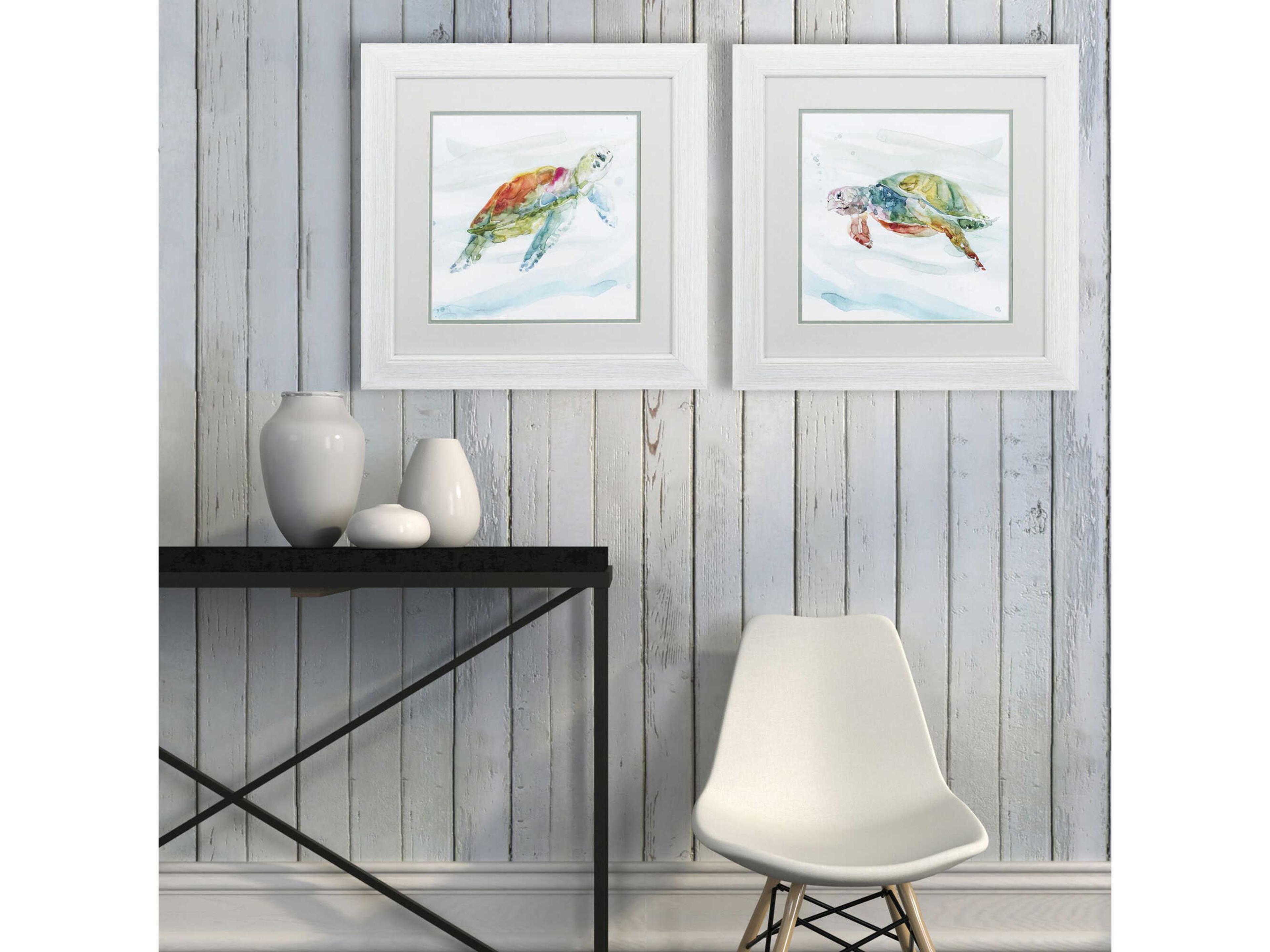 Paragon Waterside Turtle Tropics Wall Art Set of 2