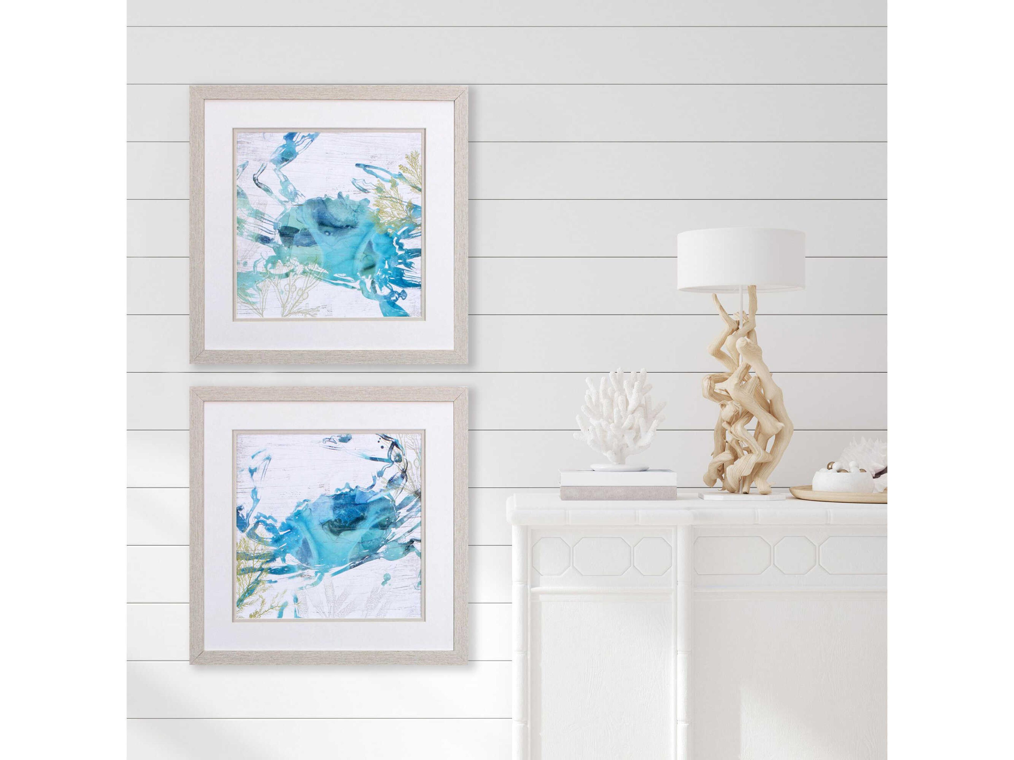 Paragon Waterside Jeweled Crustacean Wall Art Set of 2