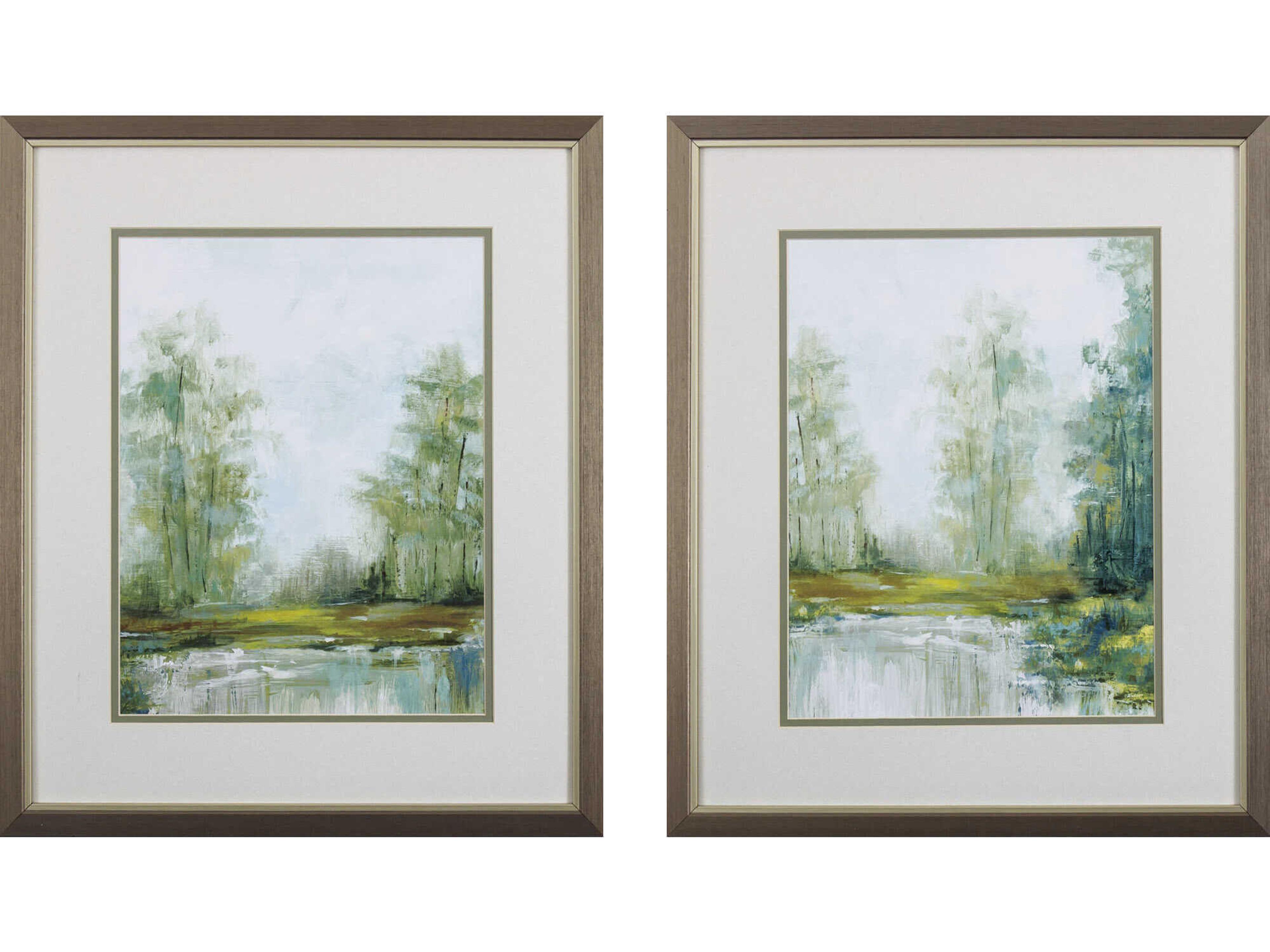 Landscapes Jade Forest Wall Art Set of 2
