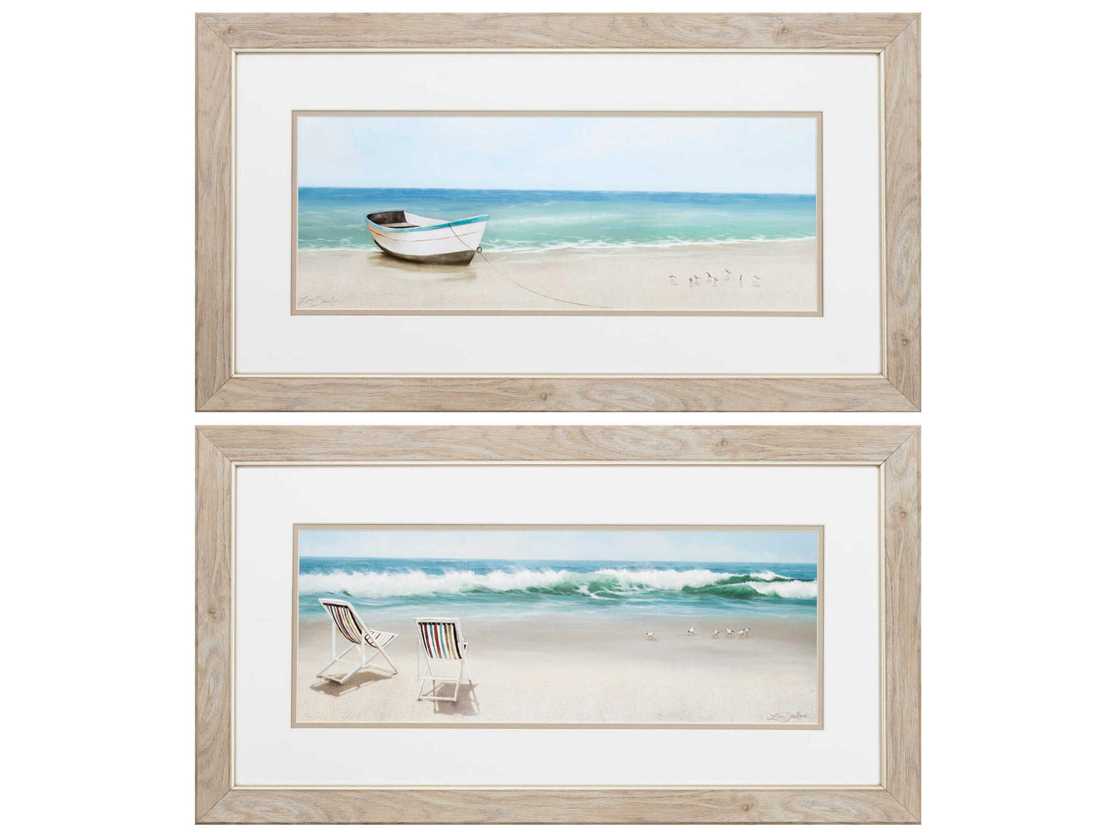 Waterside Tides View Wall Art Set of 2
