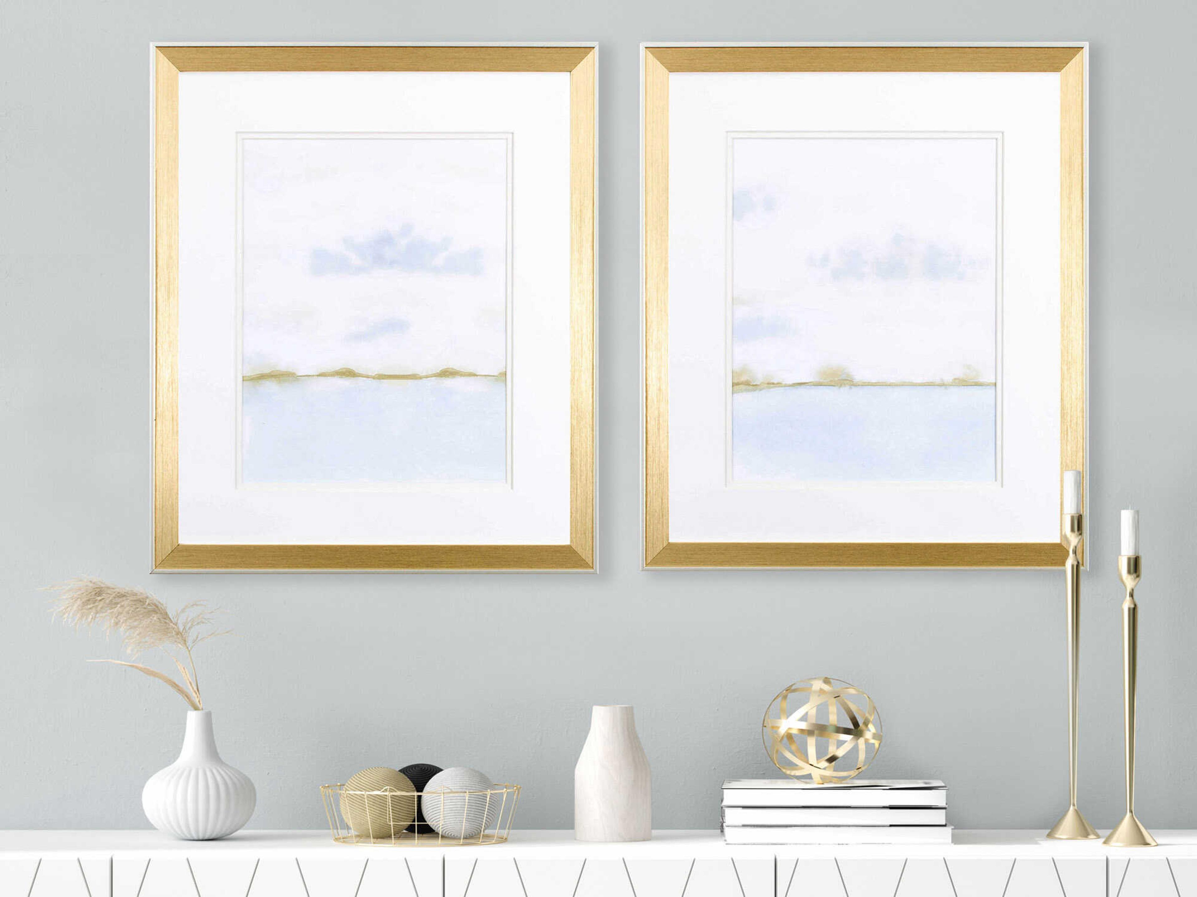 Paragon Abstract Placid Waters Wall Art Set of 2
