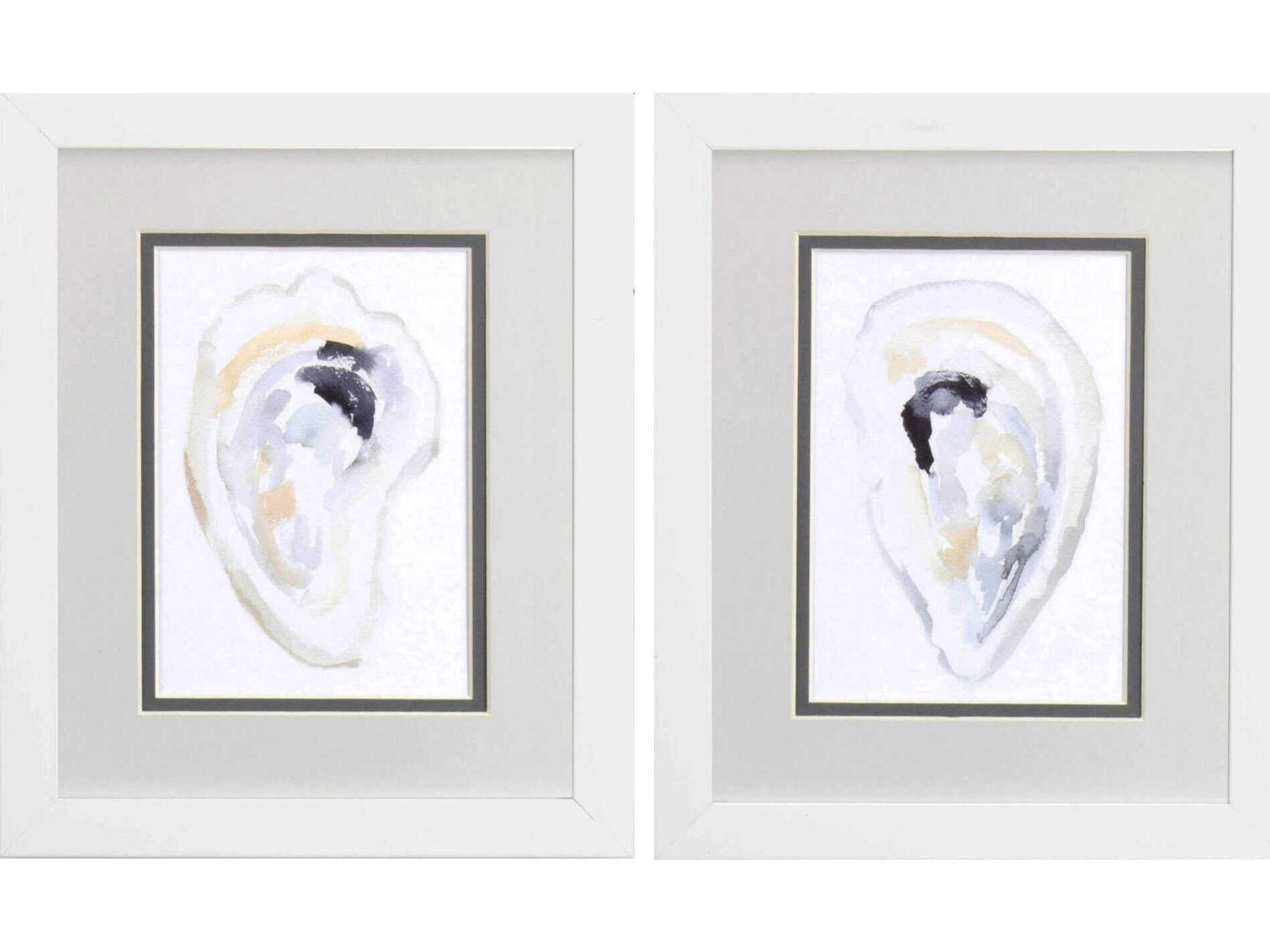 Paragon Waterside Oyster Shell Wall Art Set of 2