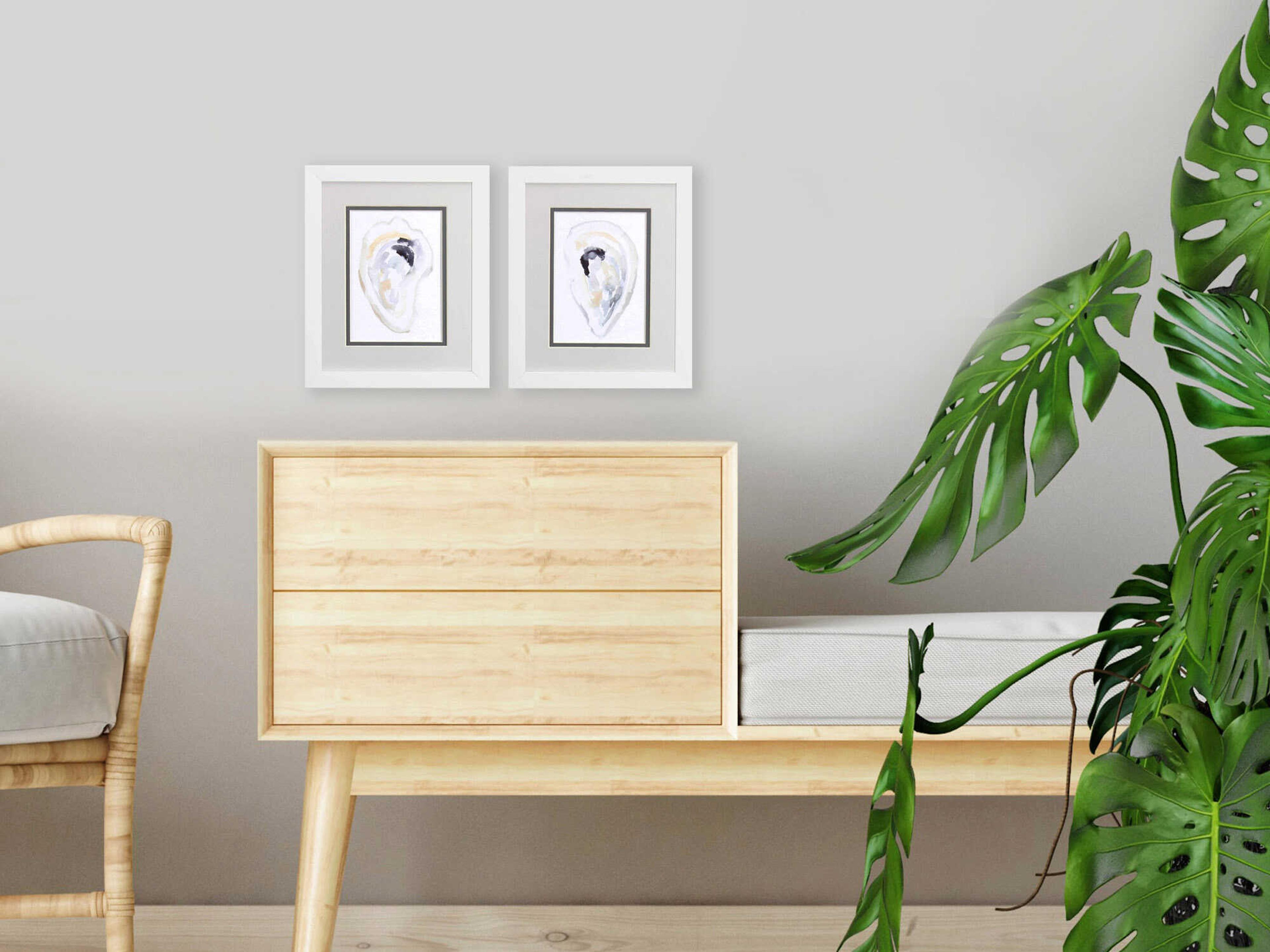 Paragon Waterside Oyster Shell Wall Art Set of 2