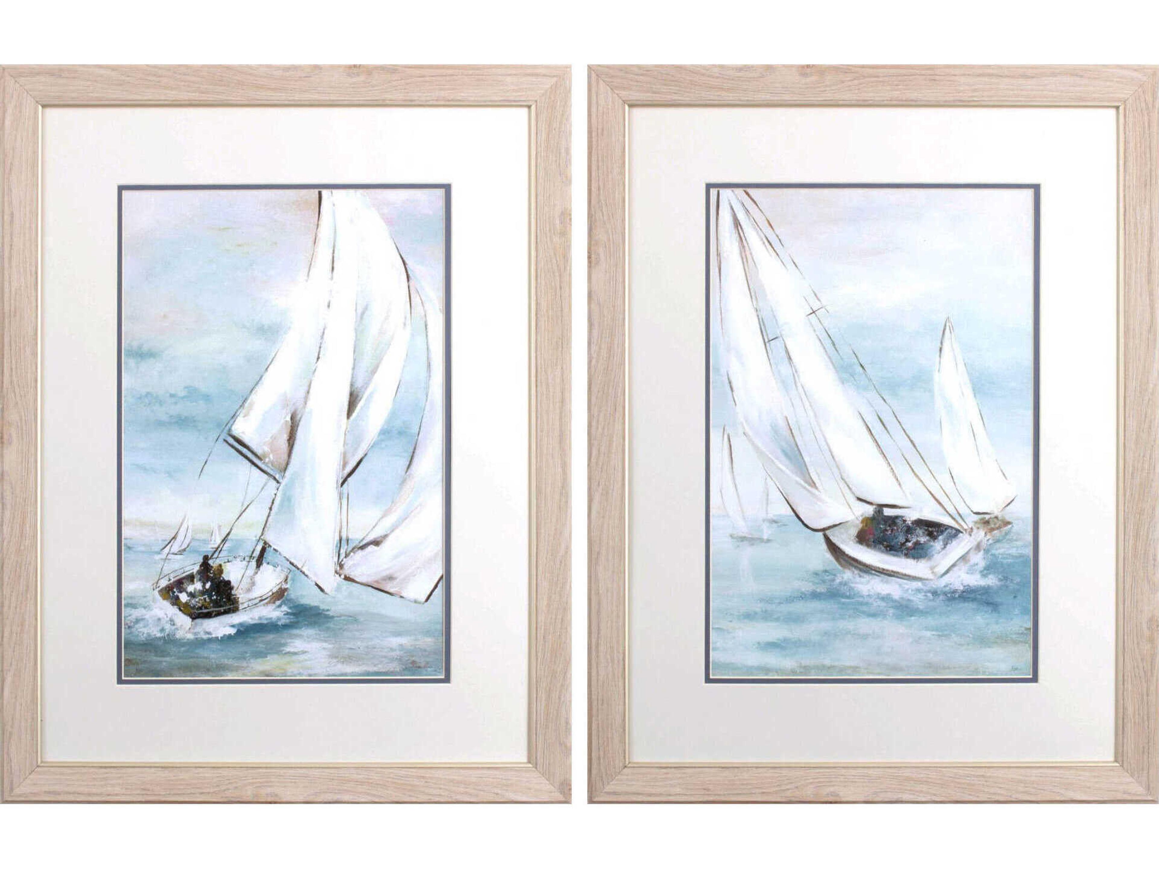 Paragon Waterside Sail Wind Wall Art Set of 2