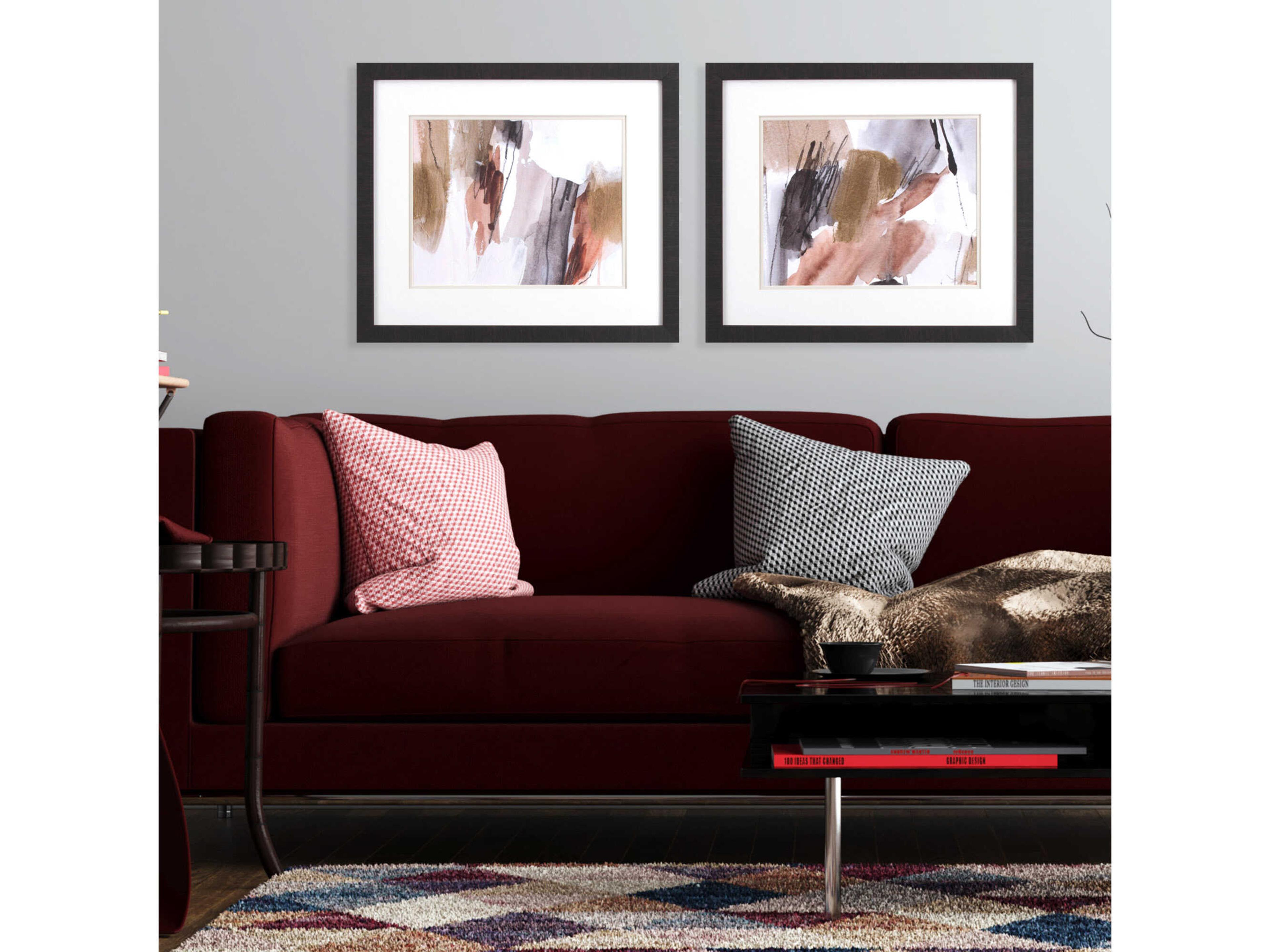 Paragon Abstract Antique Gold-A Wall Art Set of 2