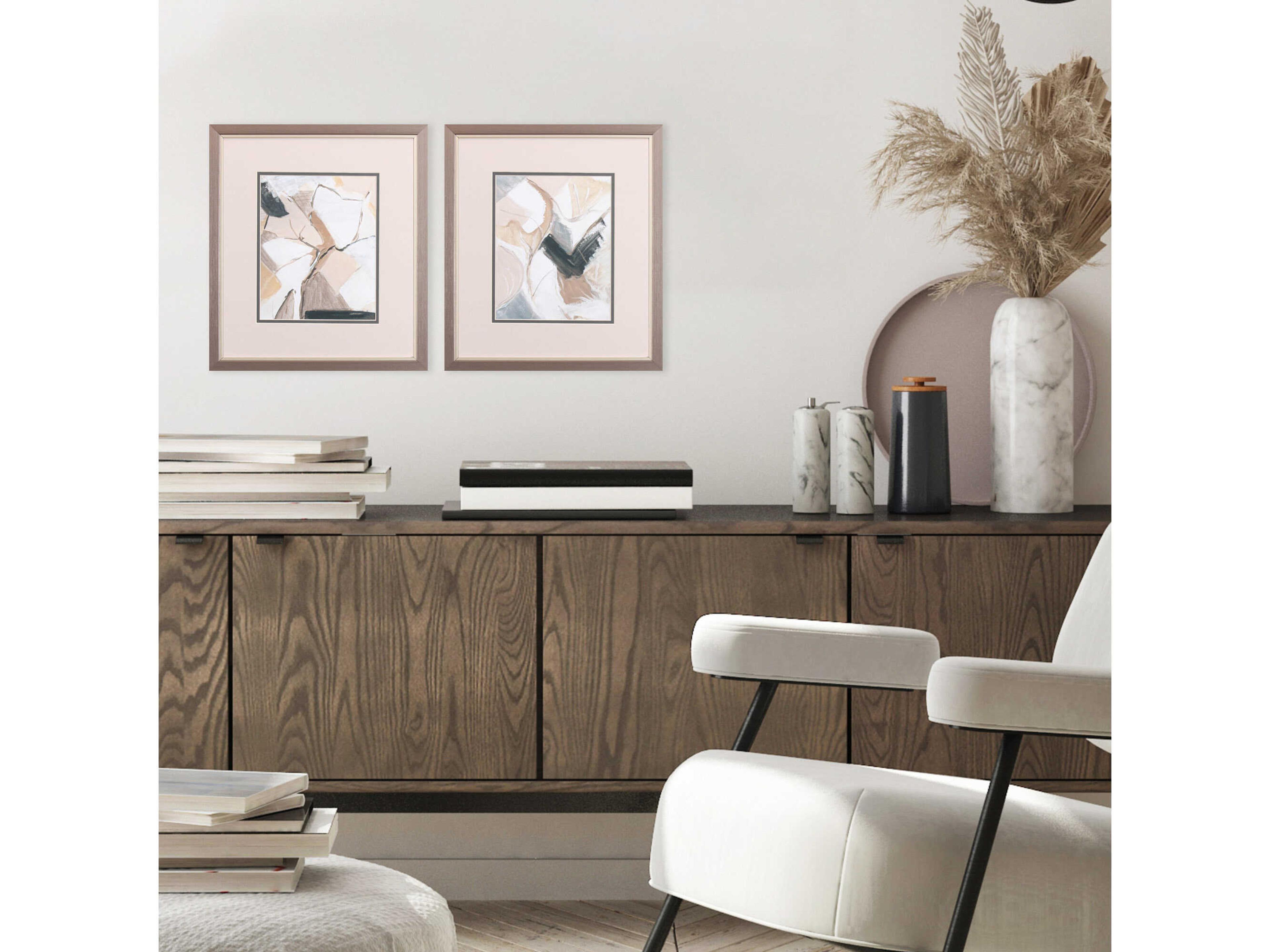 Paragon Abstract Marble Lines Wall Art Set of 2