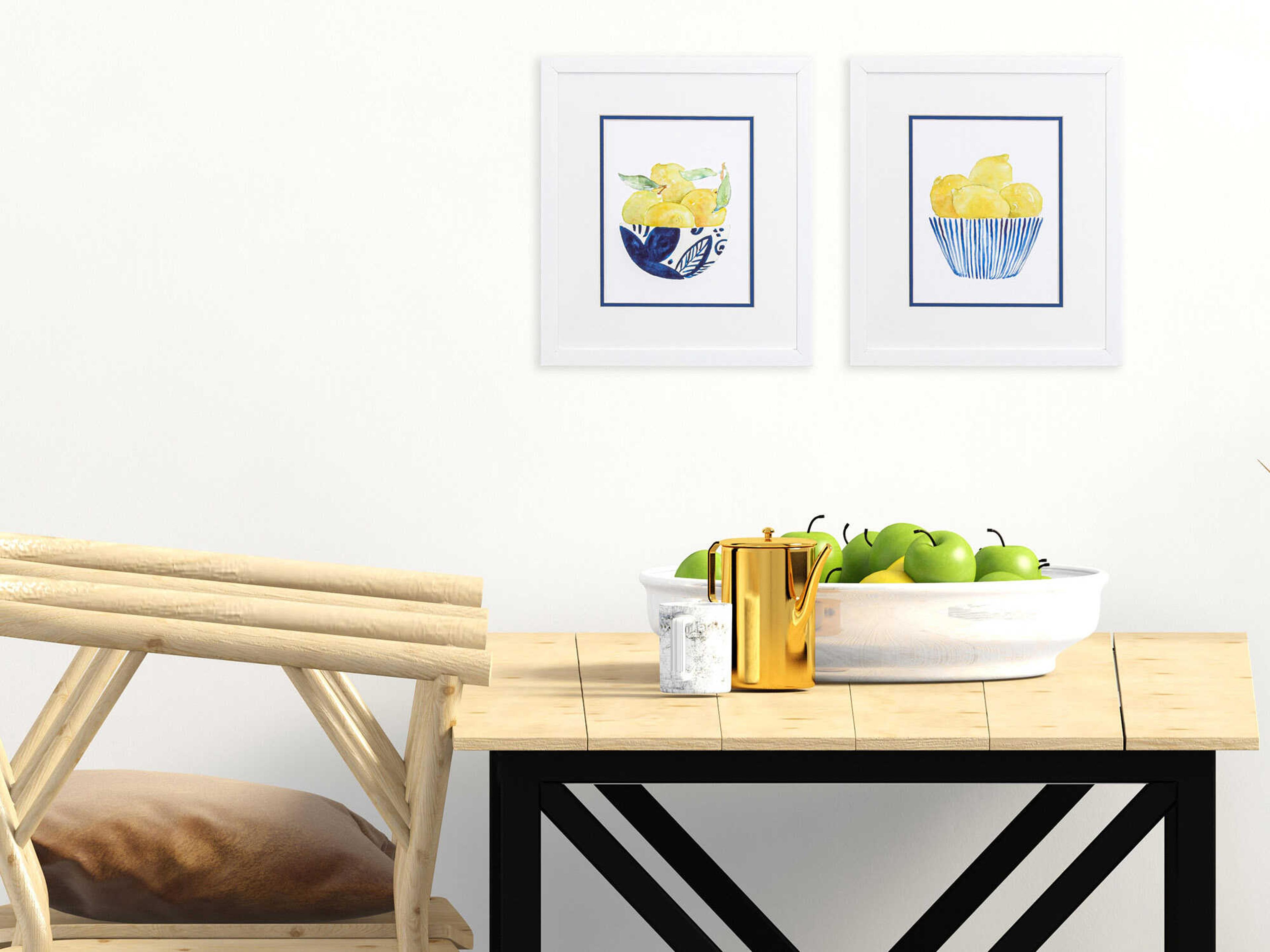 Paragon Culinary Bowl of Lemons Wall Art Set of 2