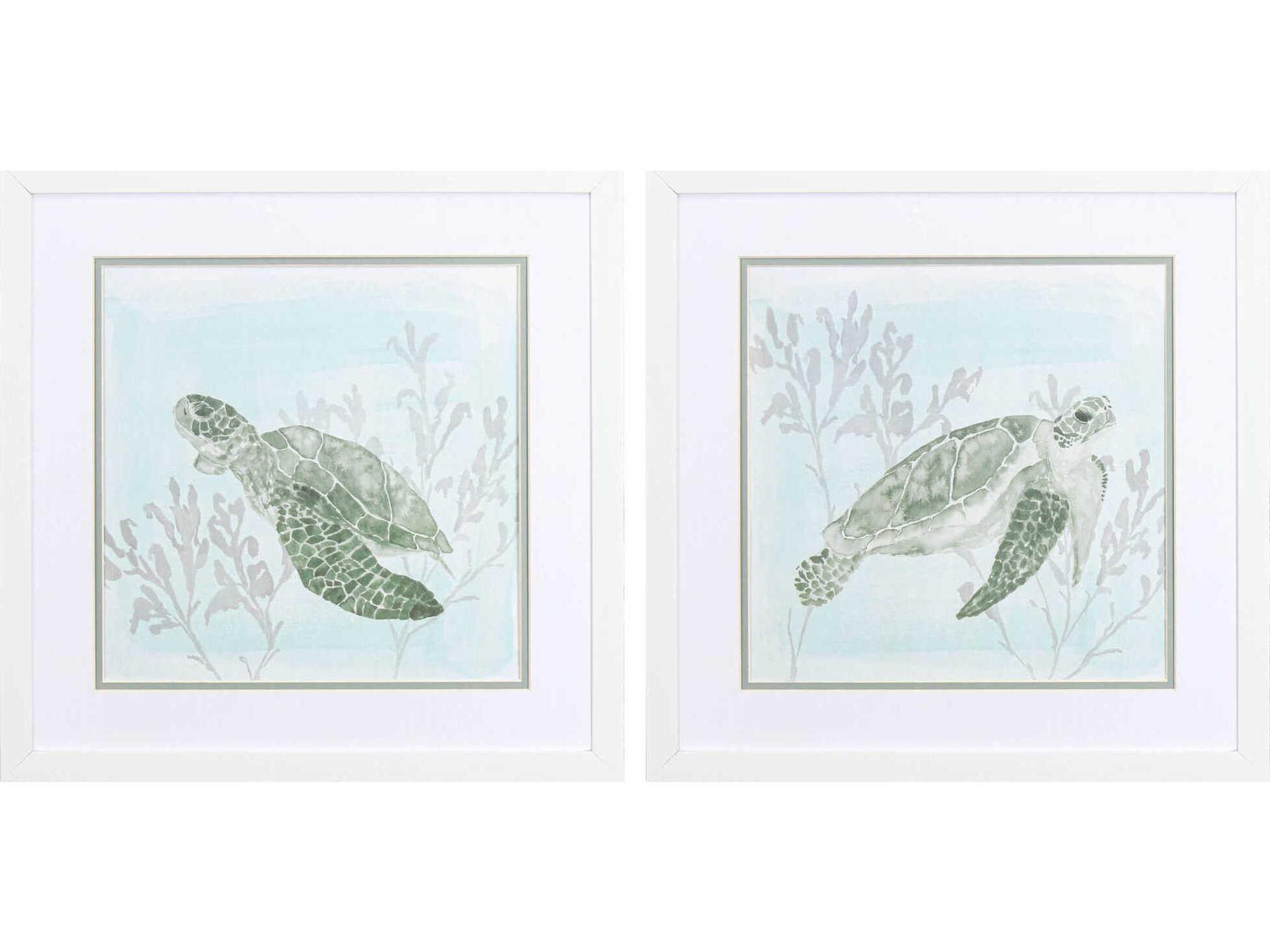 Paragon Waterside Ocean Swim Wall Art Set of 2