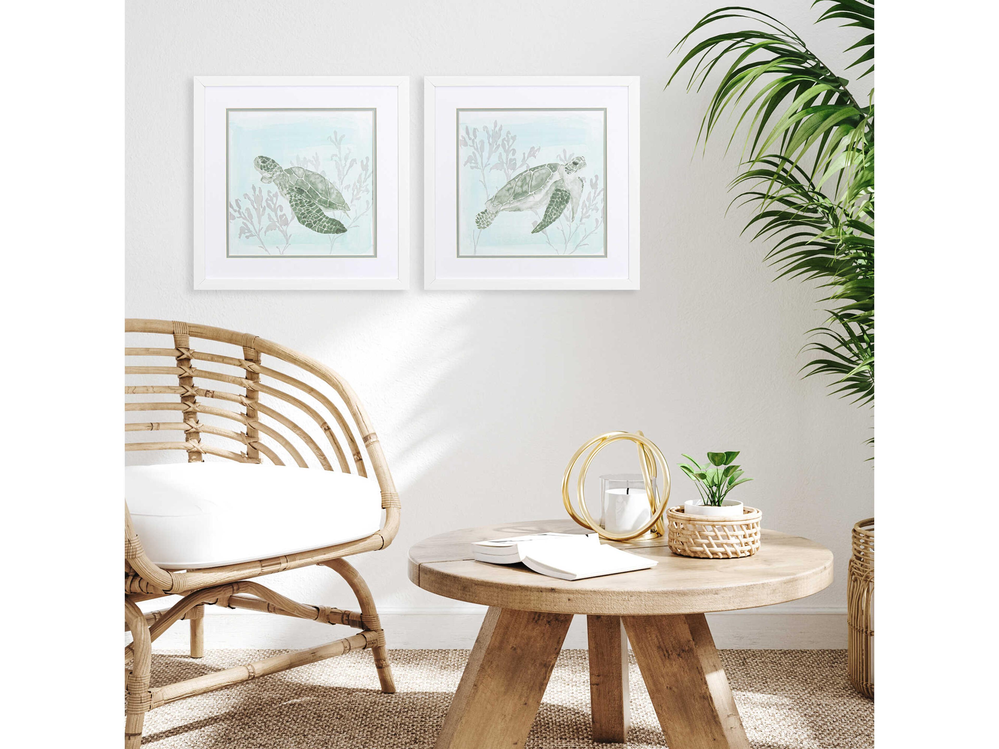Paragon Waterside Ocean Swim Wall Art Set of 2