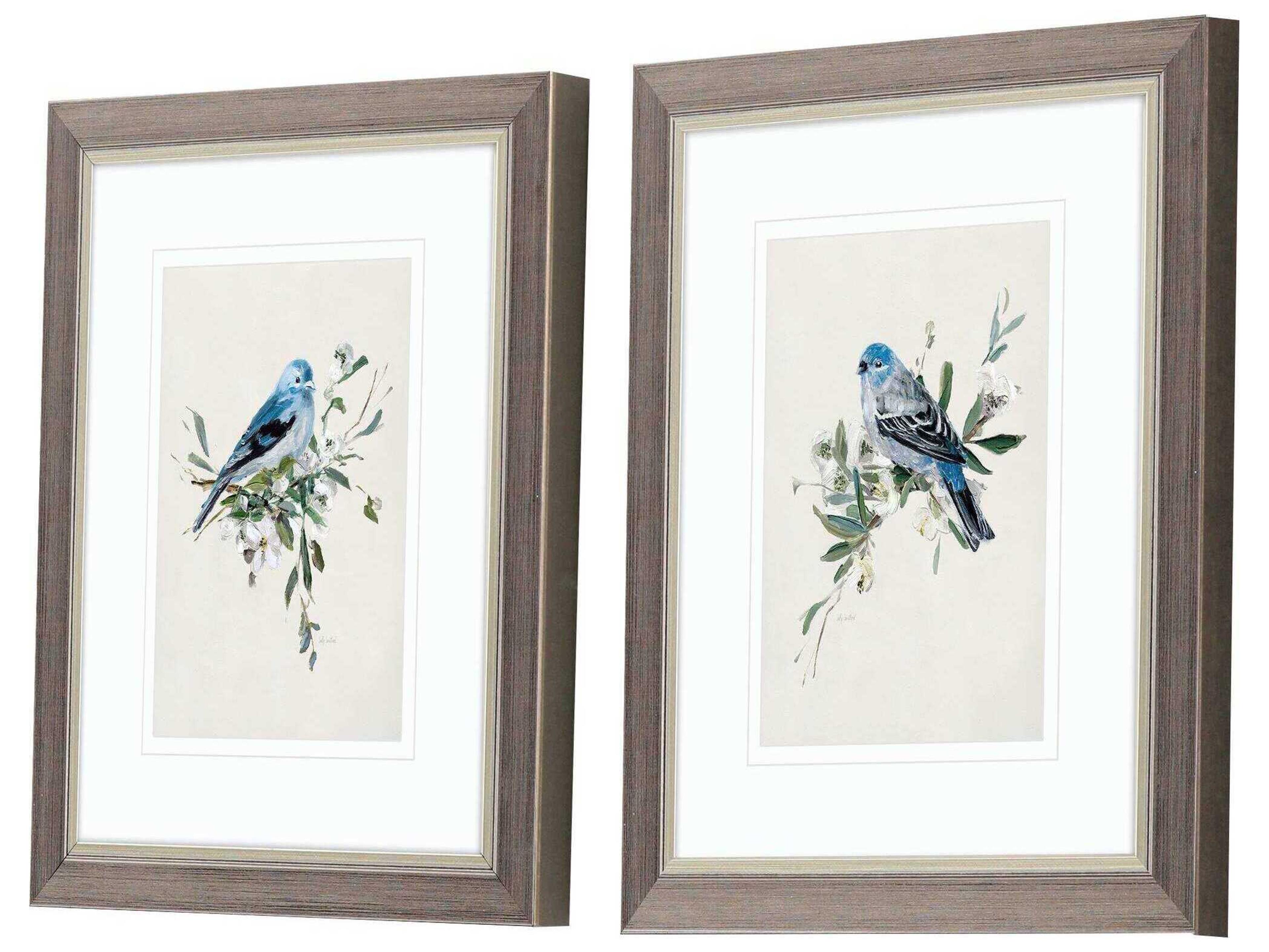 Paragon Animals Bluebird Happy Wall Art Set of 2