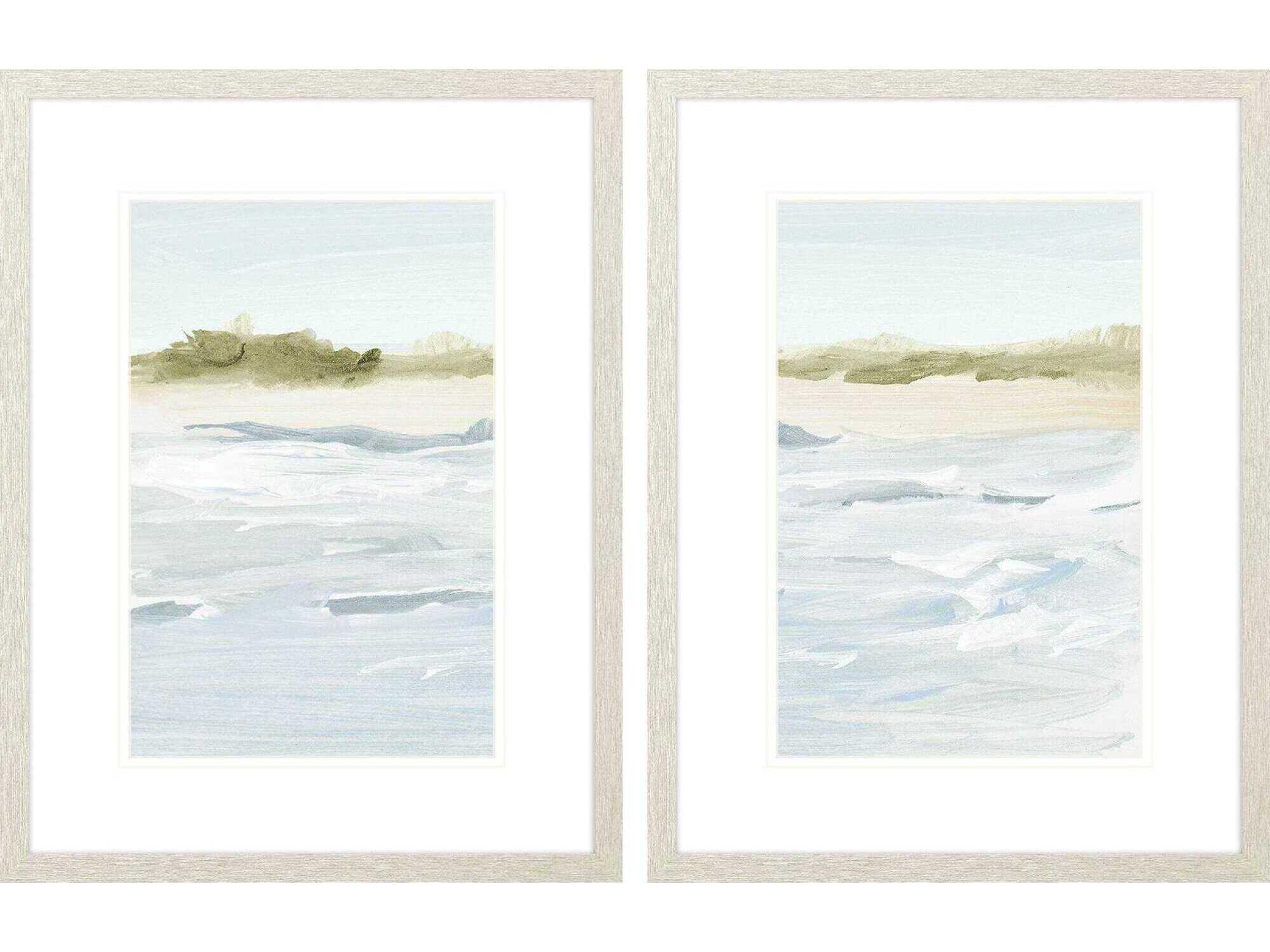 Waterside View of the Shore Wall Art Set of 2