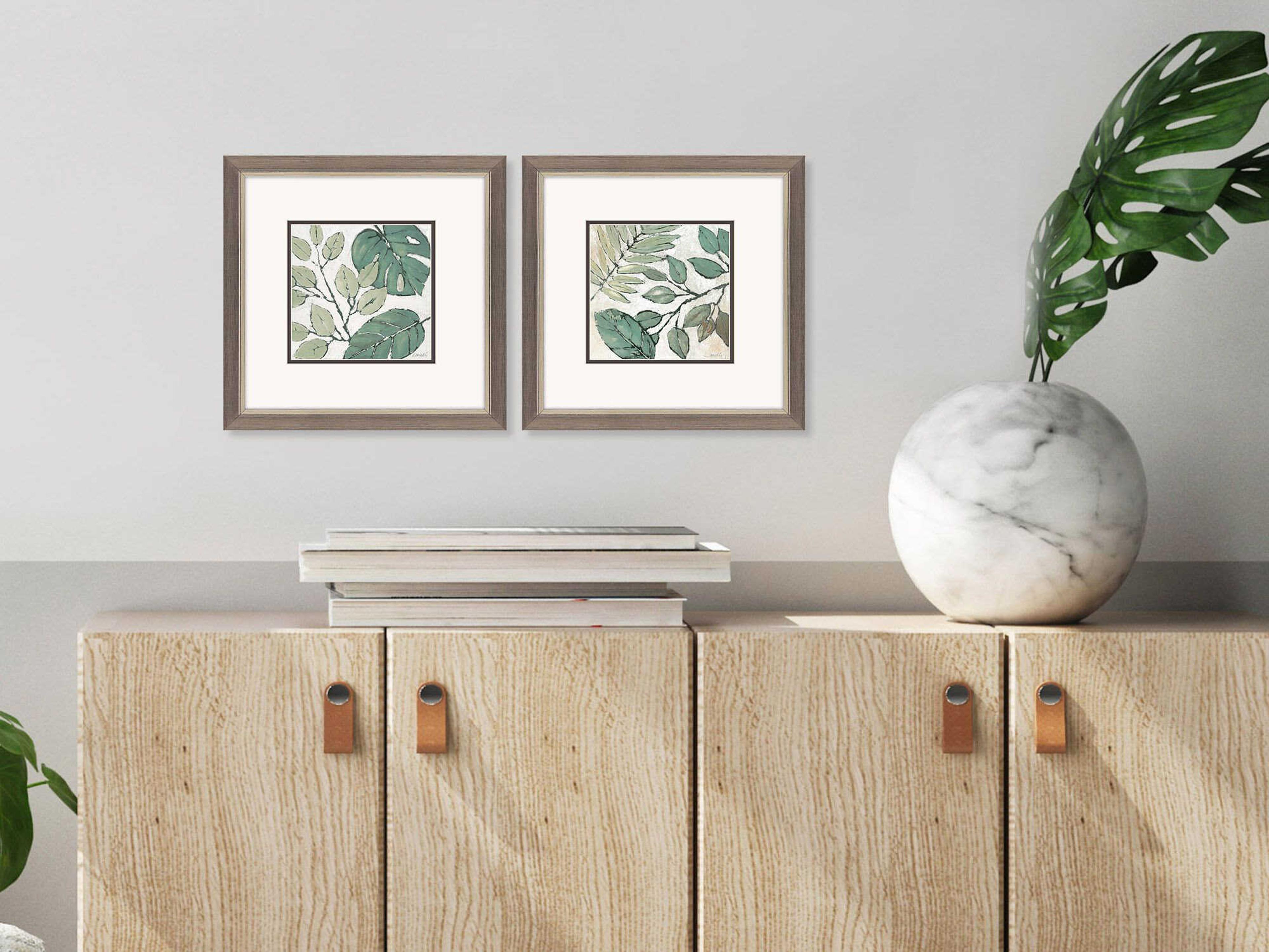 Paragon Florals Green Indian Summer Wall Art Set of 2