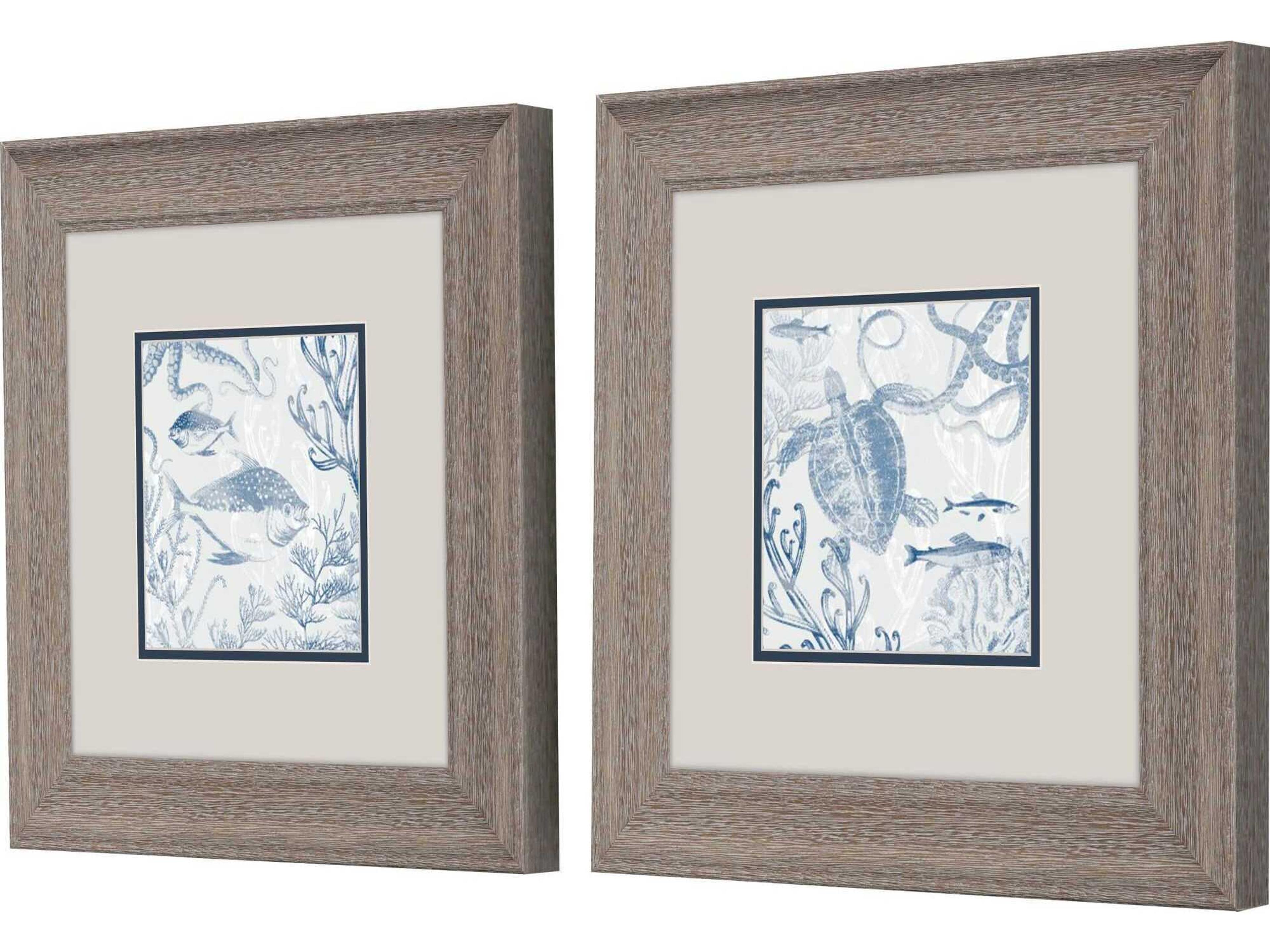 Paragon Animals Seabed Scene-A Wall Art Set of 2