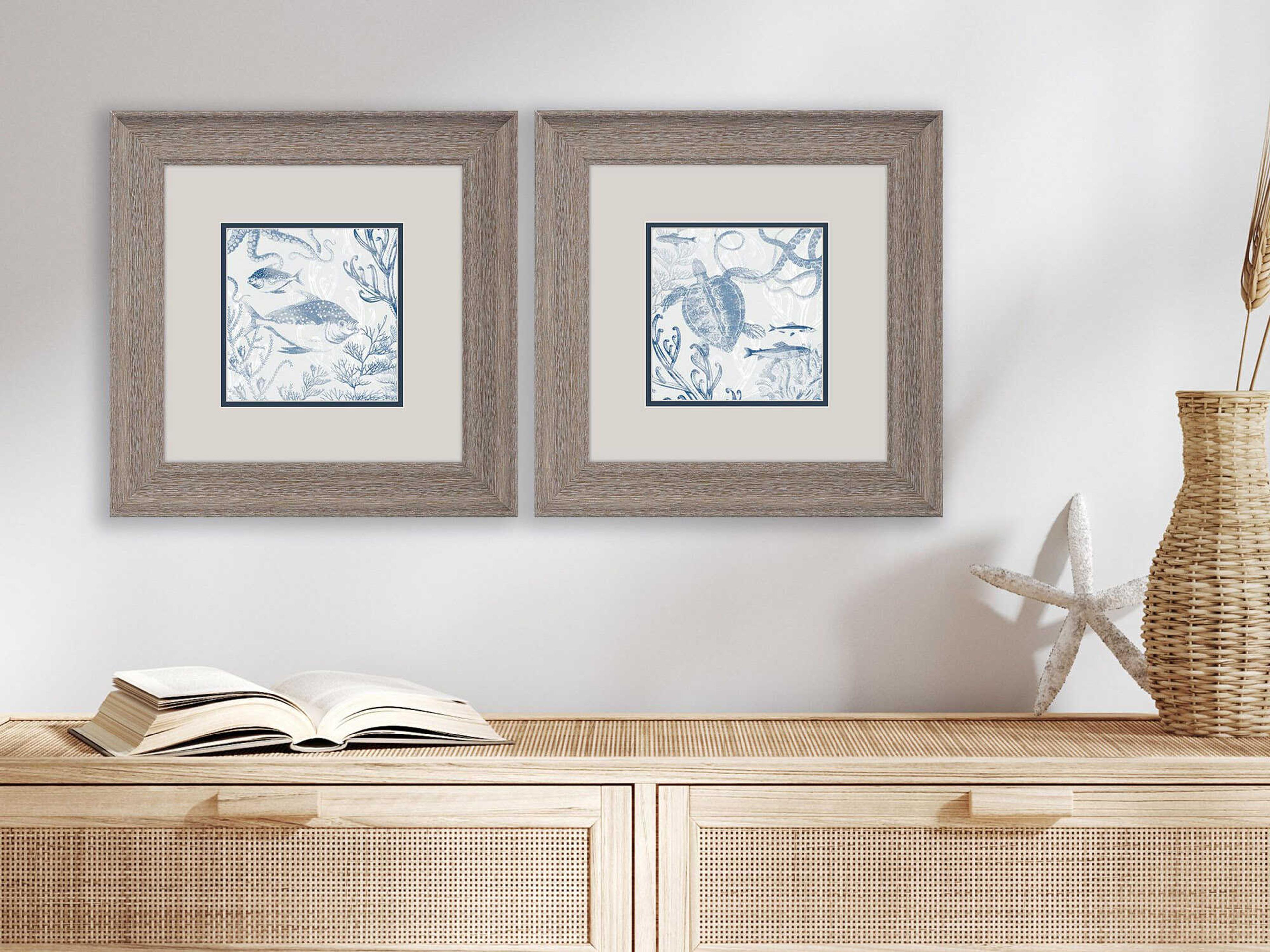 Paragon Animals Seabed Scene-A Wall Art Set of 2
